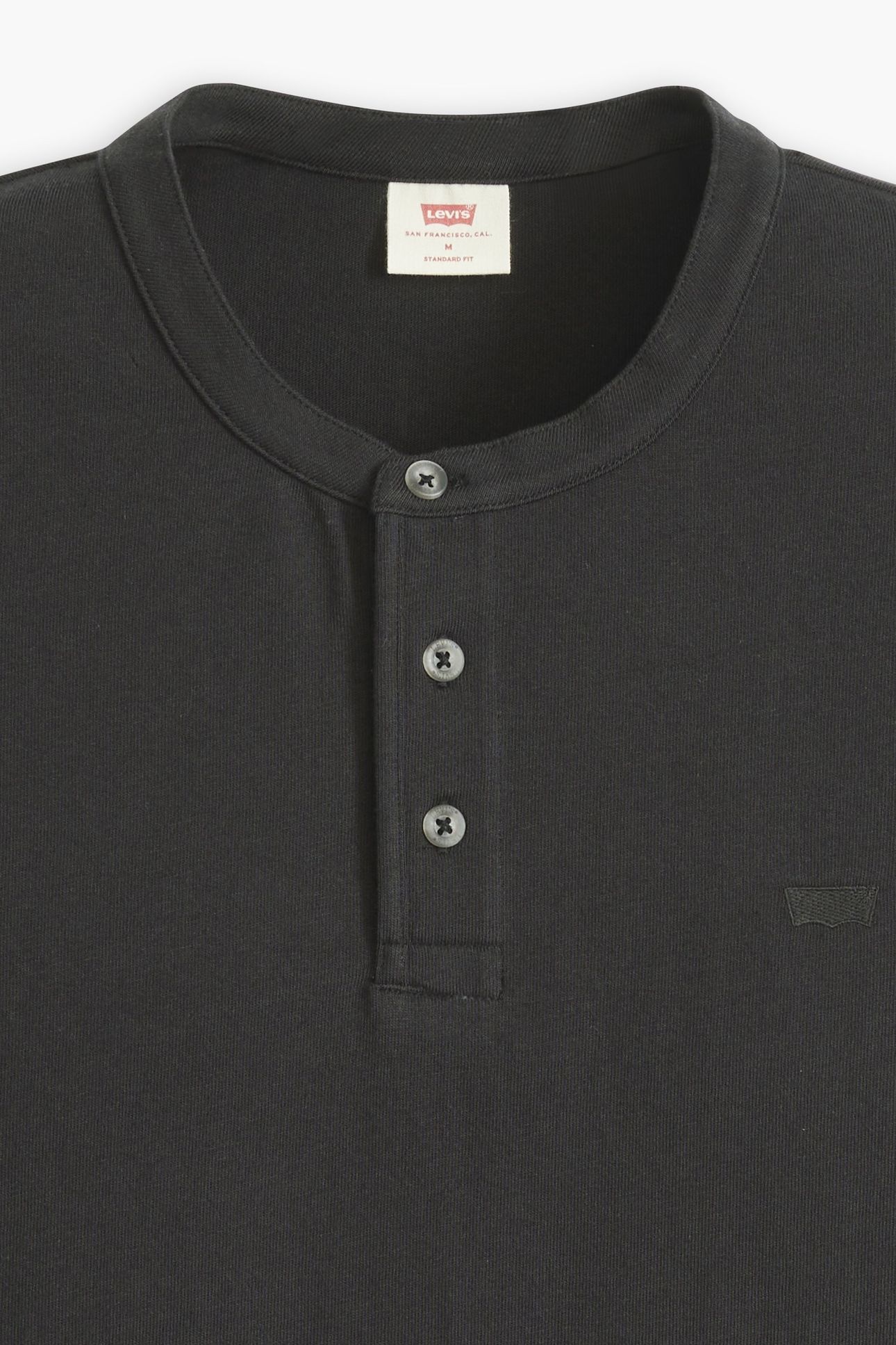 SHORT SLEEVE HOUSEMARK HENLEY BLACK 5