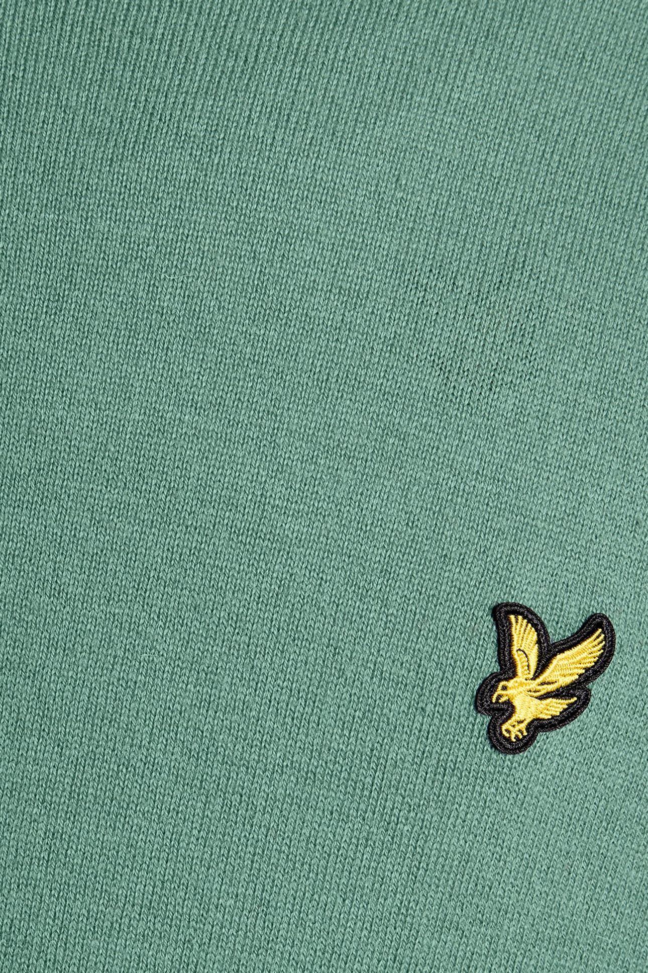 COTTON MERINO CREW NECK JUMPER AGAVE GREEN 6