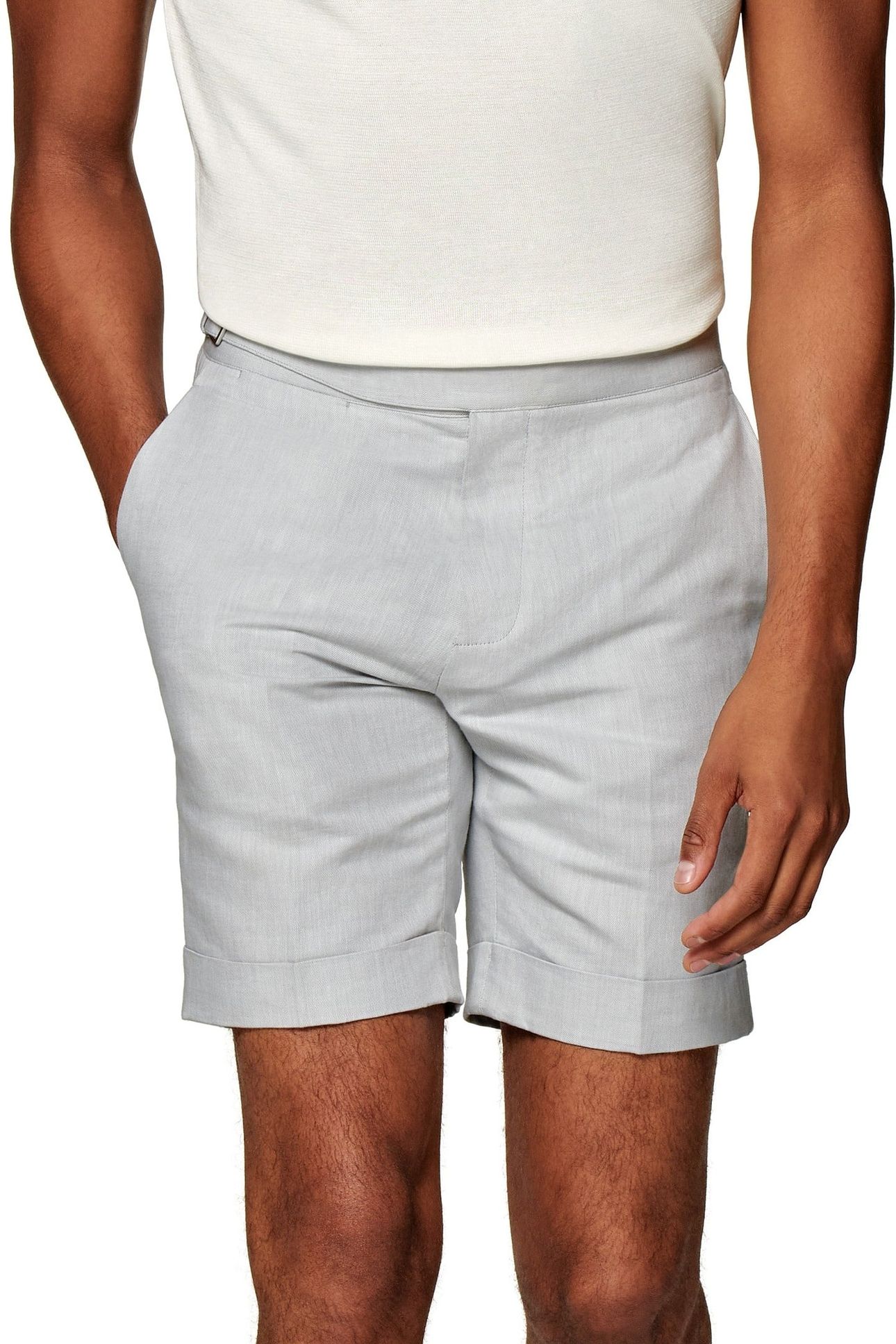 FELLINI SHORTS LIGHT GREY 1