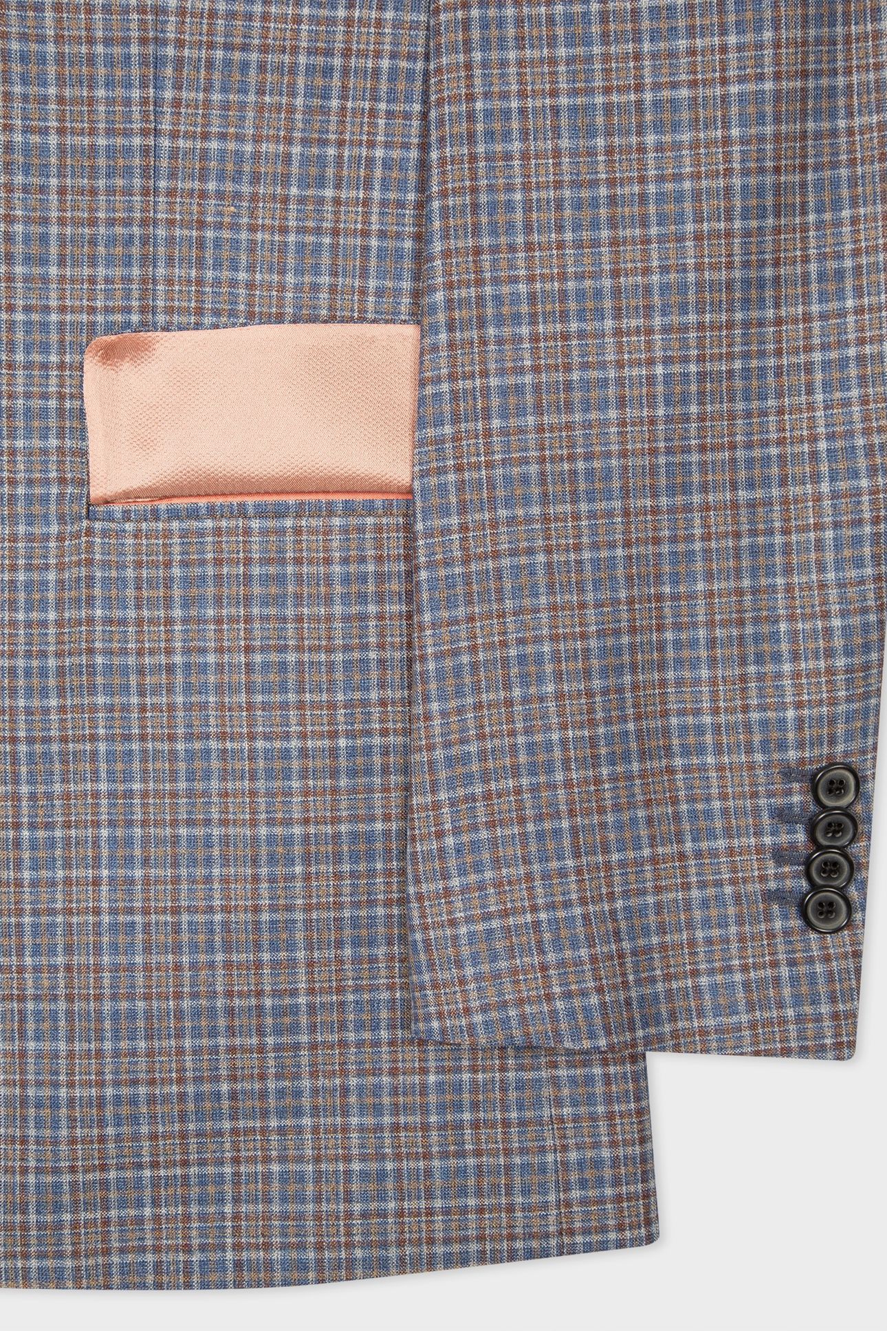 GENTS TAILORED FIT 2BTN JACKET COBALT BLUE 4