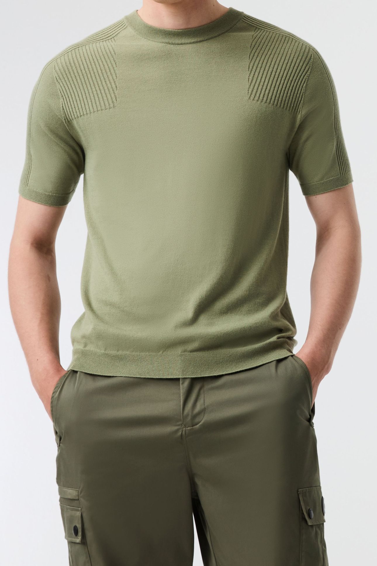 FOTOR V2.Y9.01 FLAT-KNIT-SHIRT DRY GREEN 1
