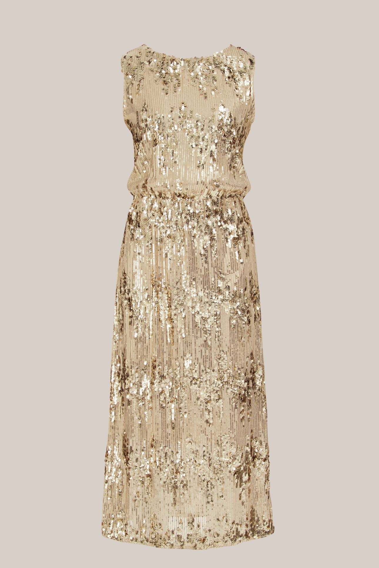 DRESS MID LENGTH GOLD 3