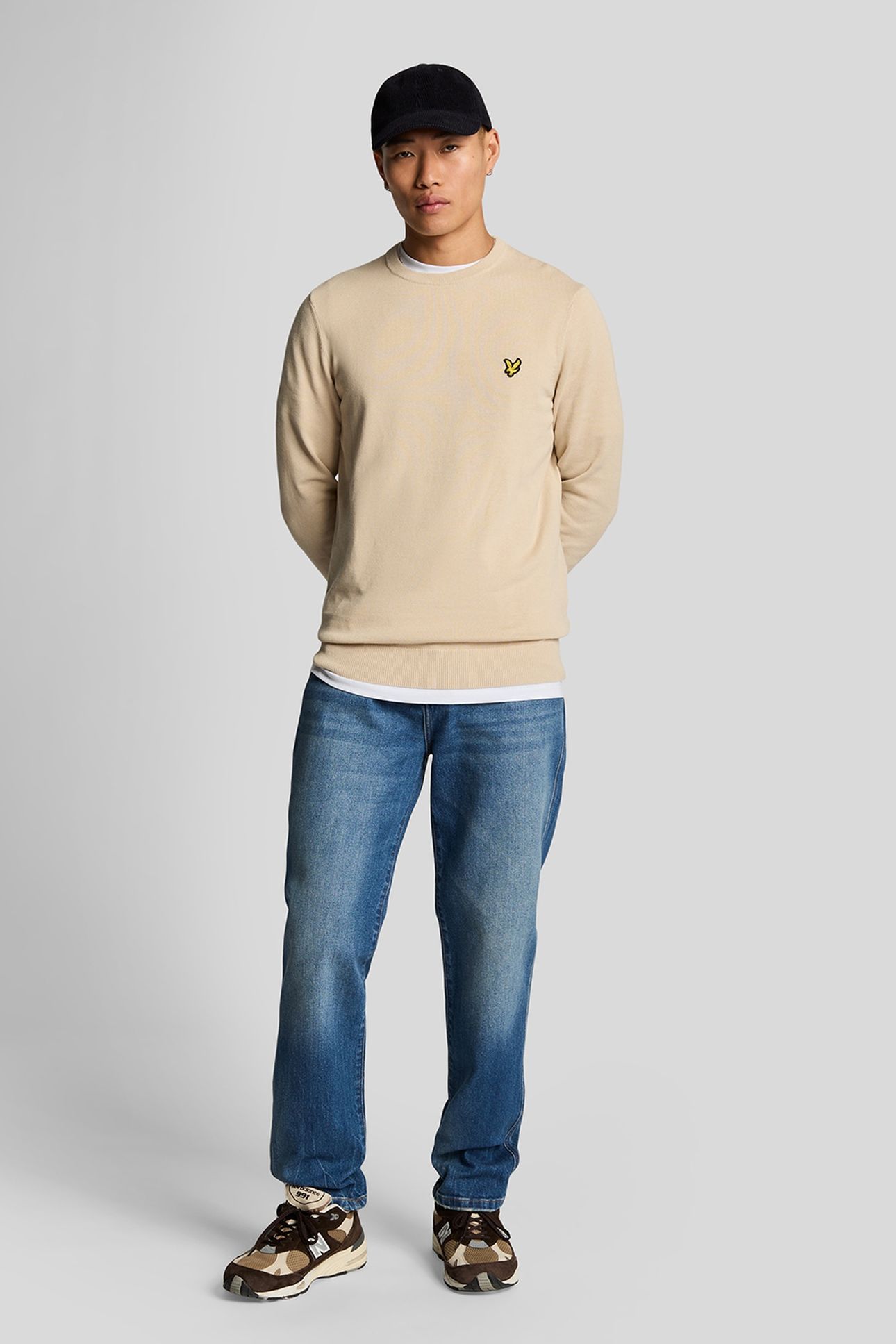 TAPERED DENIM STONE WASH BLUE 1
