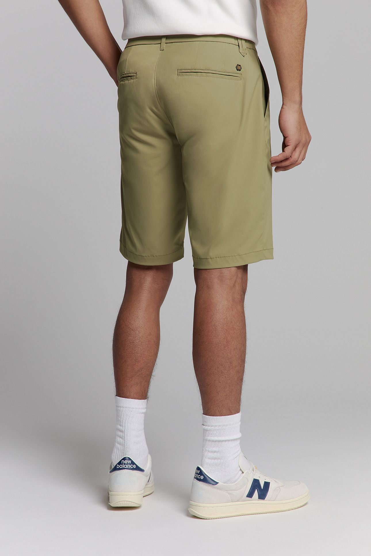 SHORT STRETCH CHINO TRAVEL TWILL MID ARMY 2