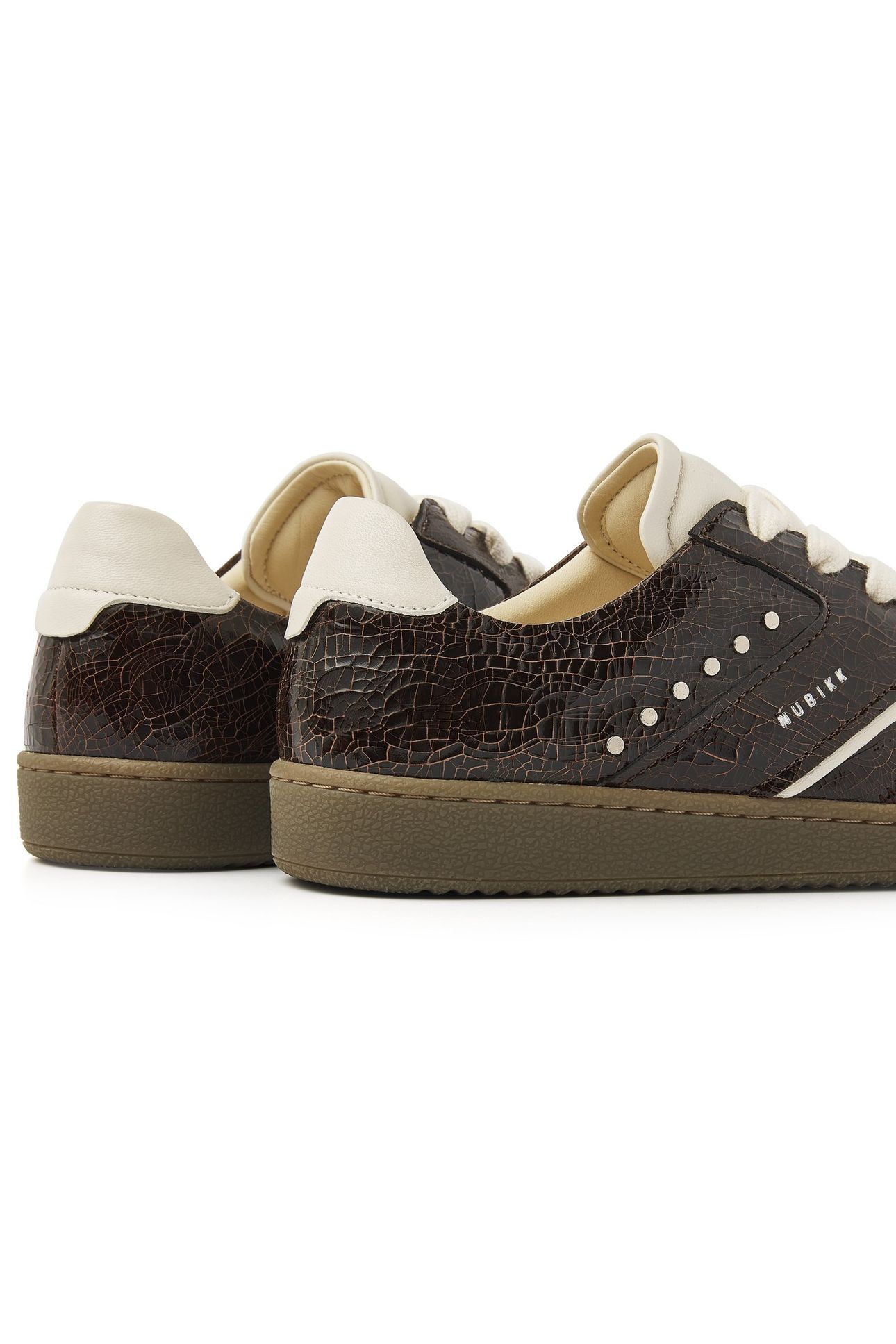 RAY OWEN STUDS DK BROWN CRAQUELE 3