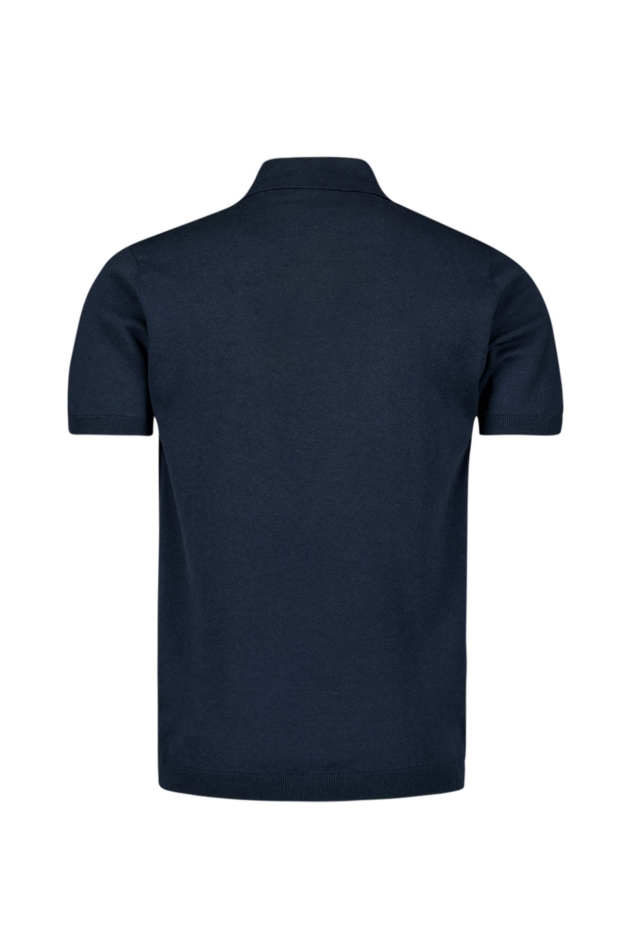 PULLOVER SHORT SLEEVE POLO BUTTON SOLID DEEP BLUE 5