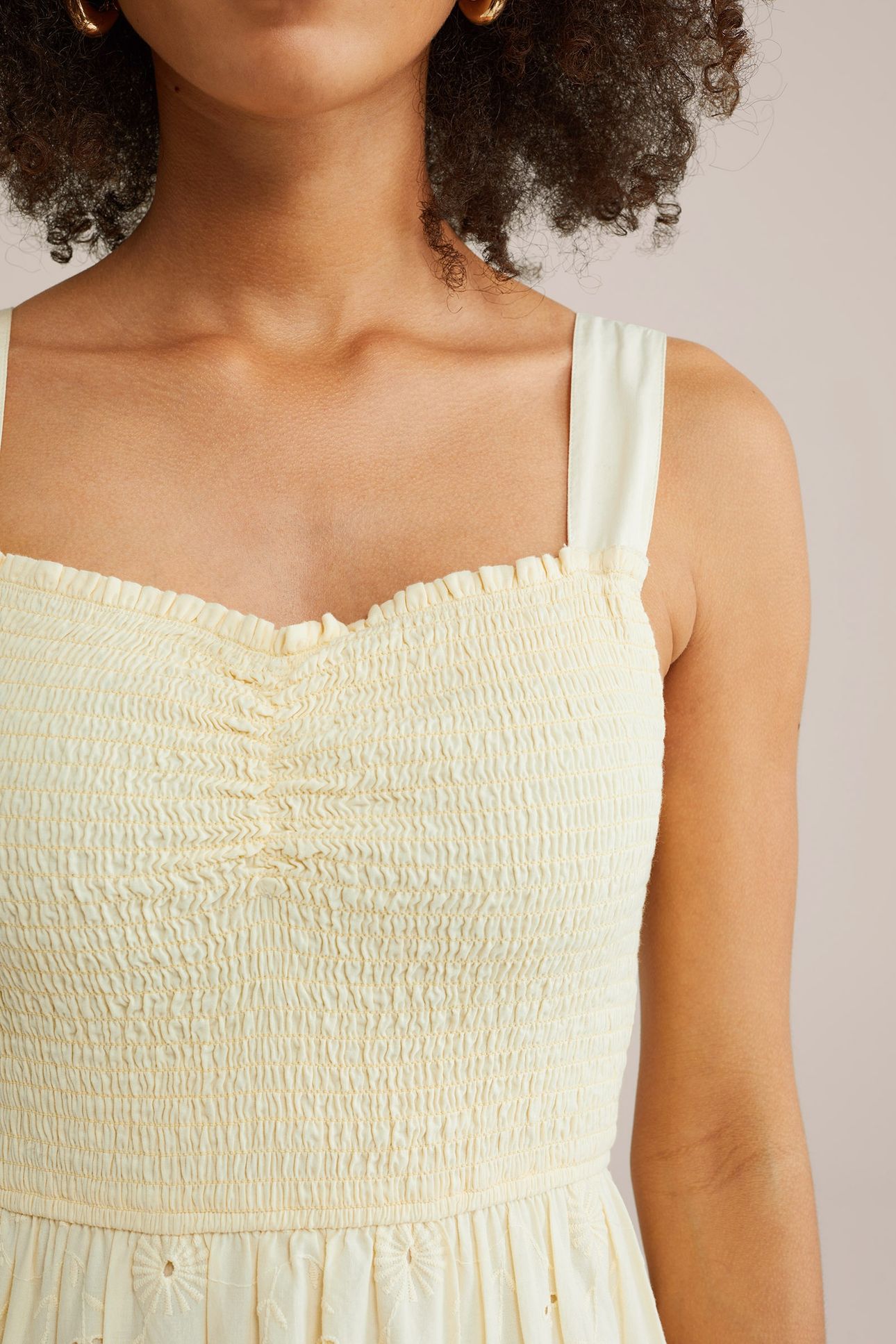 DRESS MAXI LENGTH LIGHT YELLOW 6