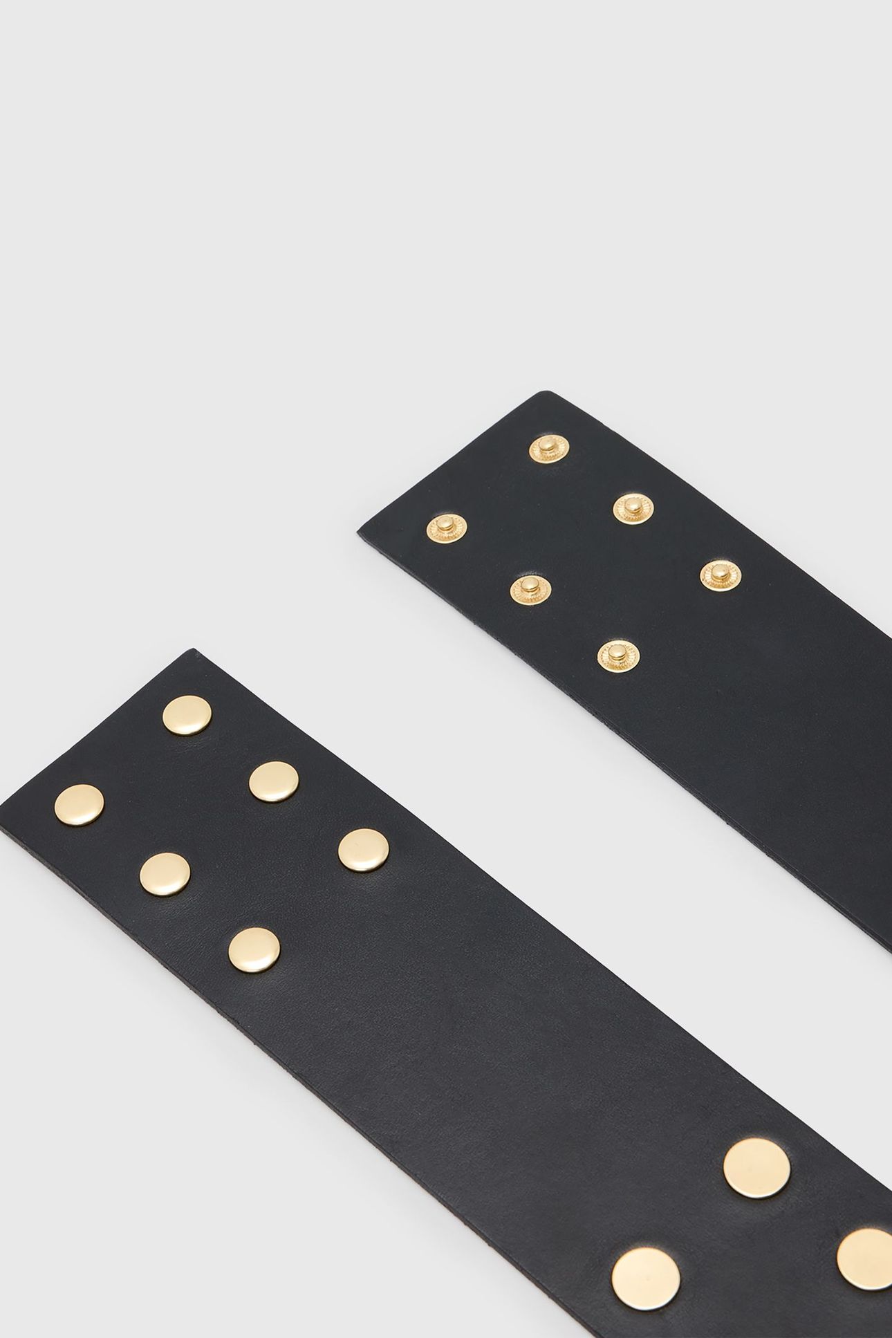 RIO STUD WAIST BELT BLACK/WARM BRASS 3