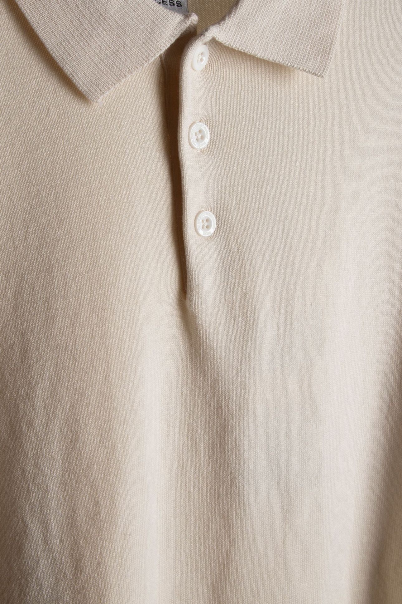 PULLOVER SHORT SLEEVE POLO BUTTON SOLID OFFWHITE 5