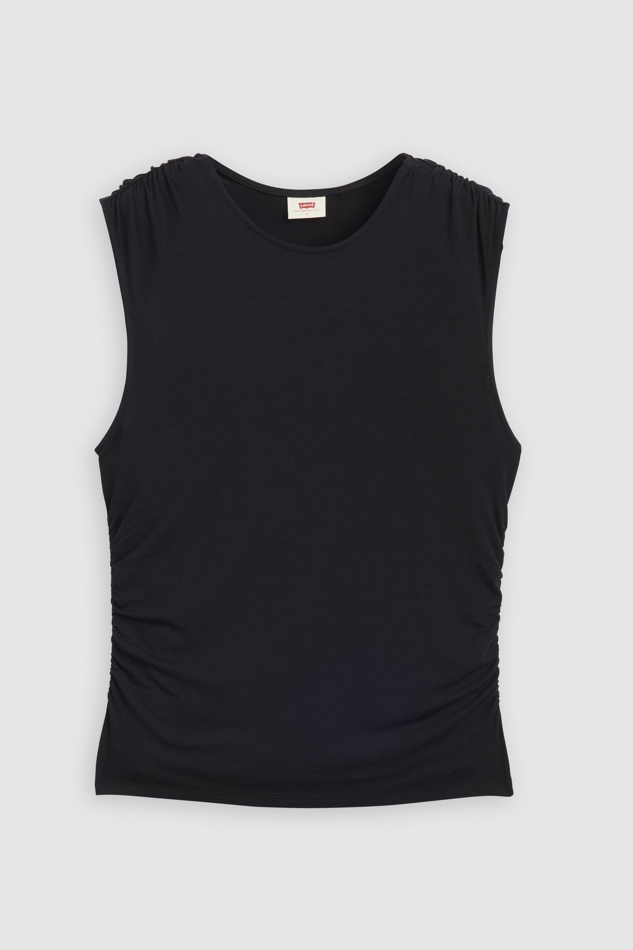 CRYSTAL RUCHED TOP BLACK 5