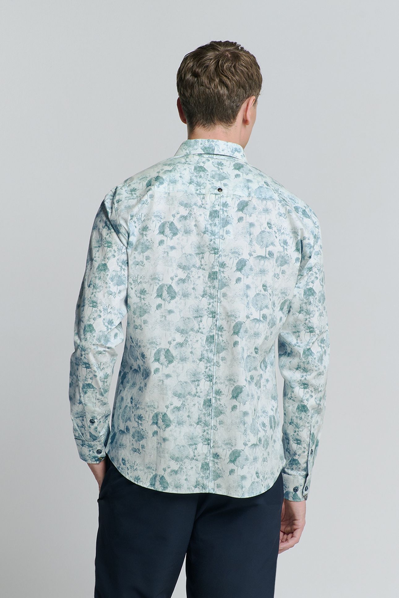 SHIRT STRETCH ALLOVER PRINTED CHALK 3