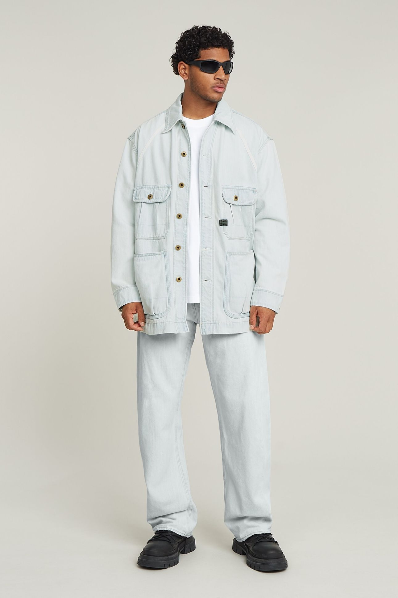 BEND 3D LOOSE JEANS BEACHED FADED CLIFTON BLUE 1