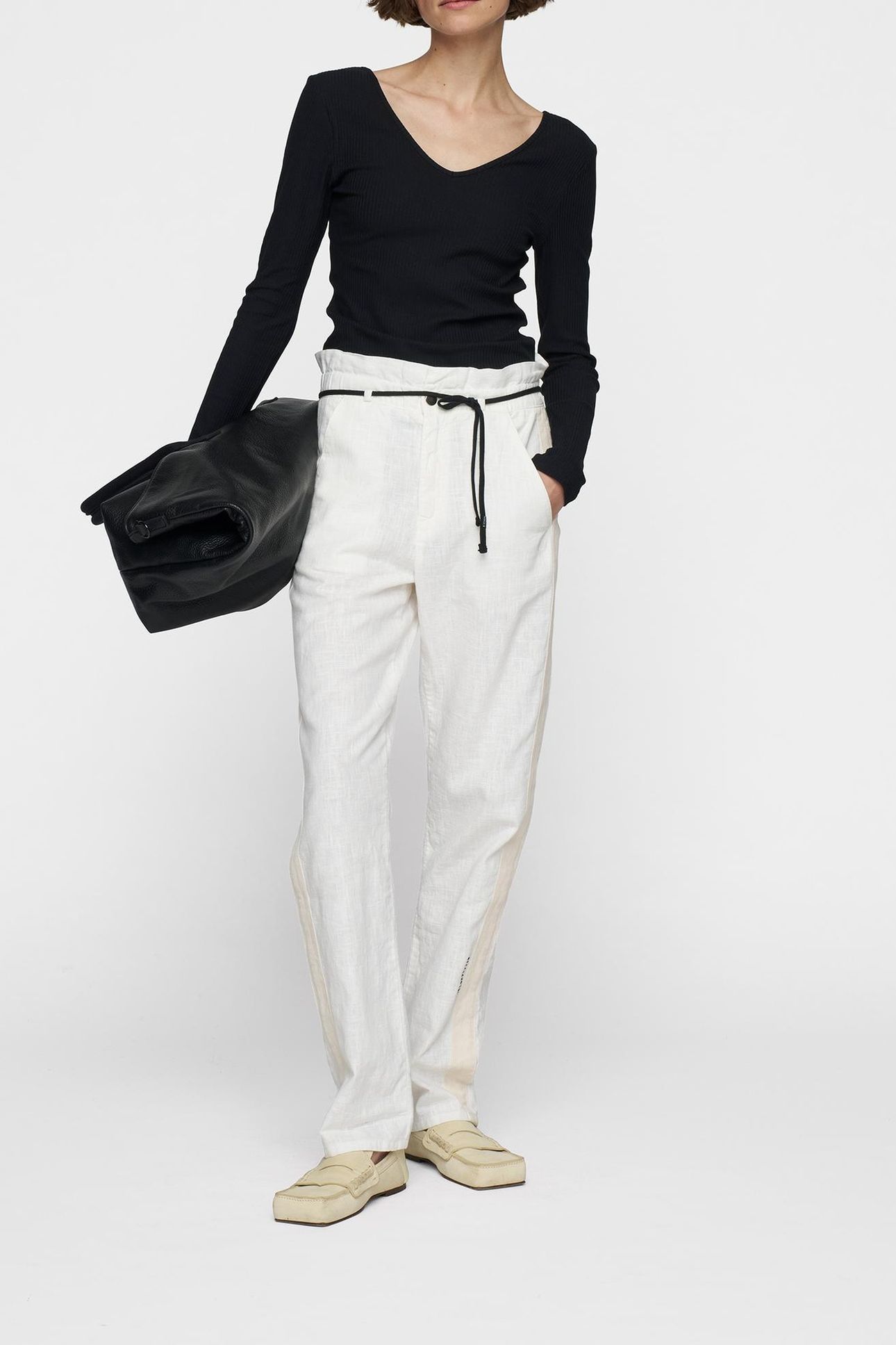 PAPERBAG PANTS ECRU 3