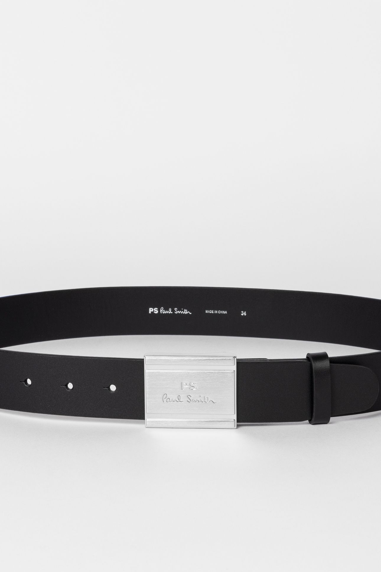 BELT PS PLAQUE BLACK 1