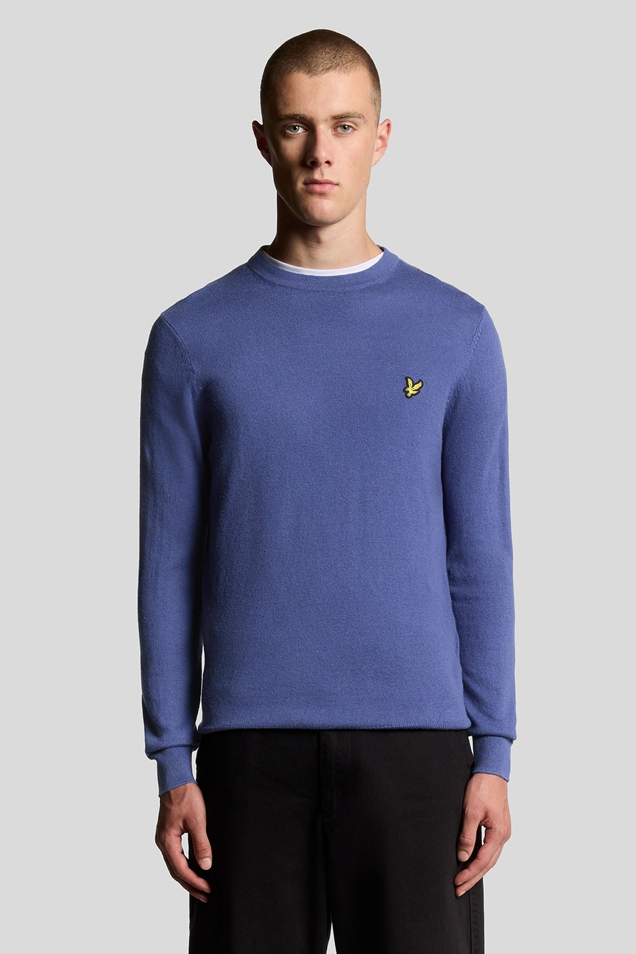 COTTON MERINO CREW NECK JUMPER TWILIGHT 2