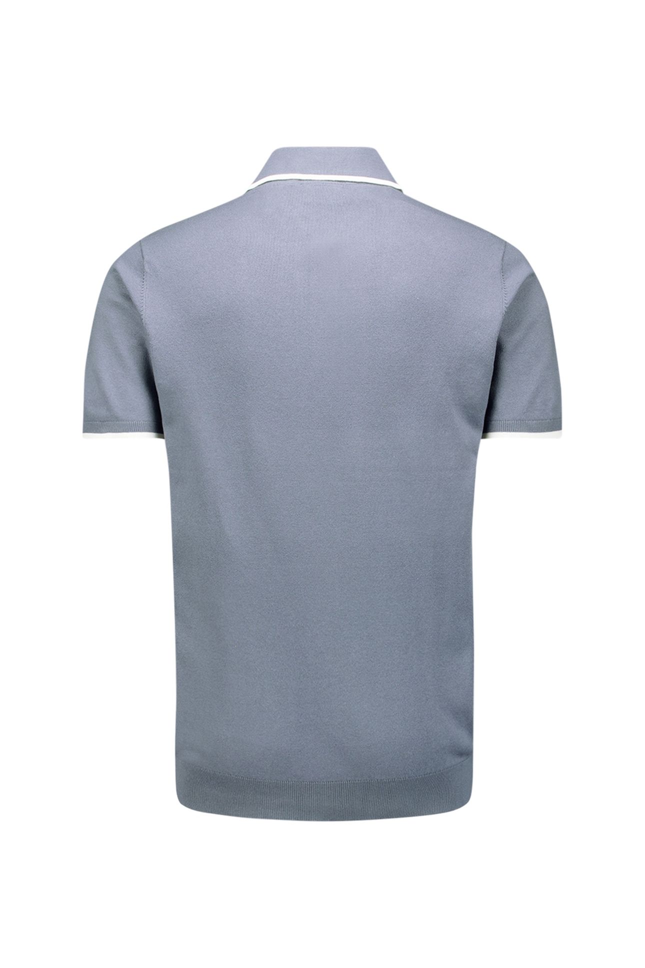 PULLOVER SHORT SLEEVE POLO BUTTON SOLID WASHED BLUE 6