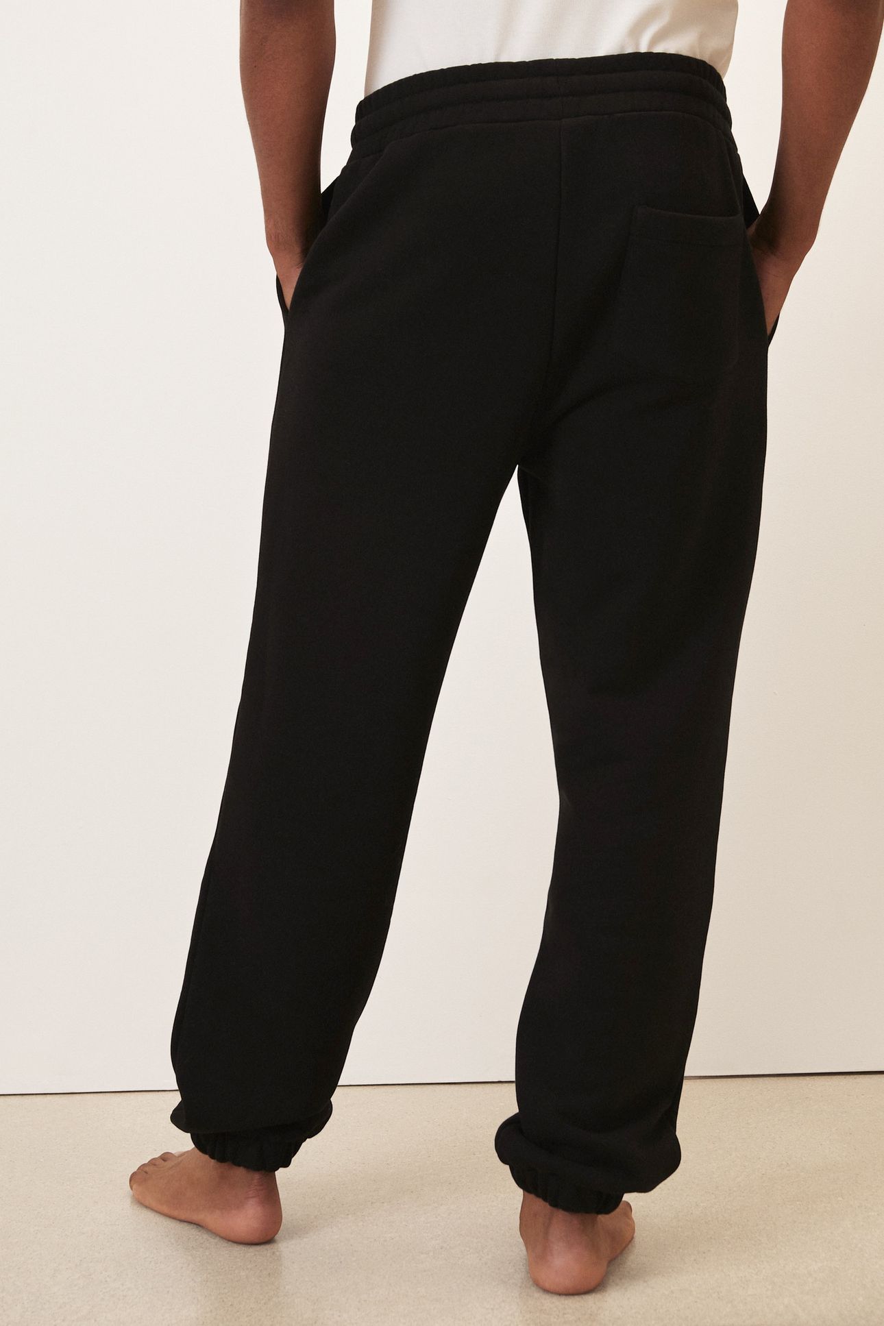 HEAVYWEIGHT EMBROIDERED JOGGER WASHED BLACK 2