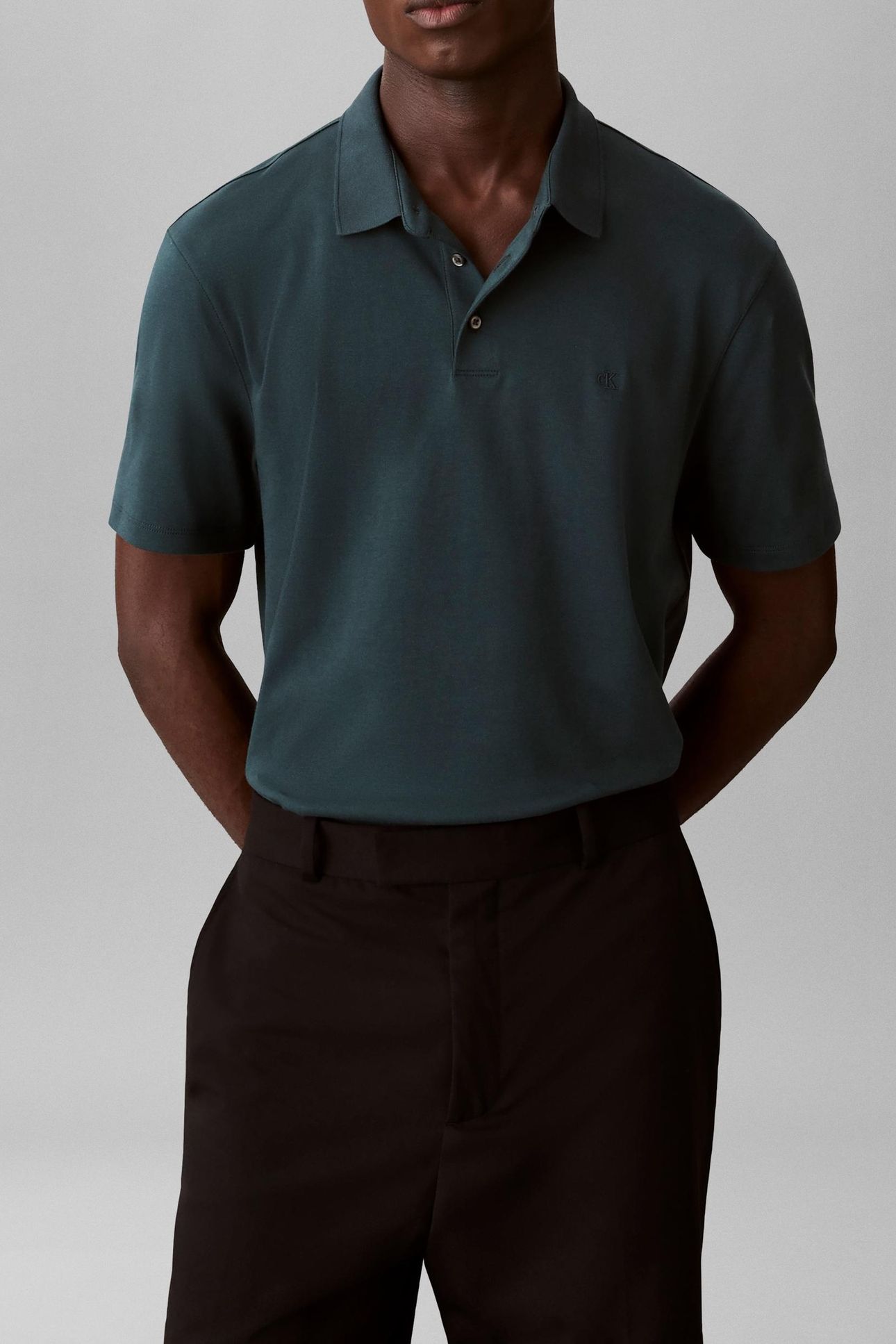 SS SUPIMA CHEST EMBROIDERY POLO NEARLY NAVY 2