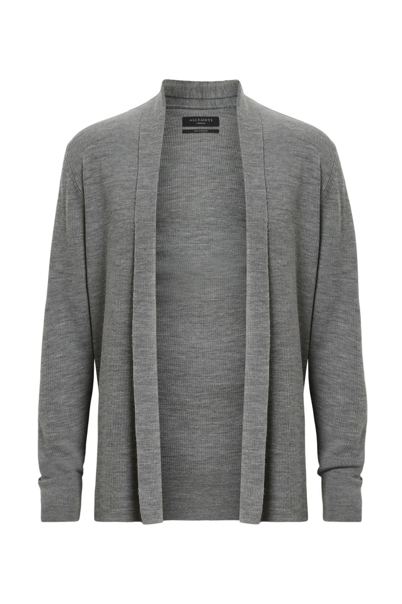 MODE MERINO OPEN CAR FOSSIL GREY 4