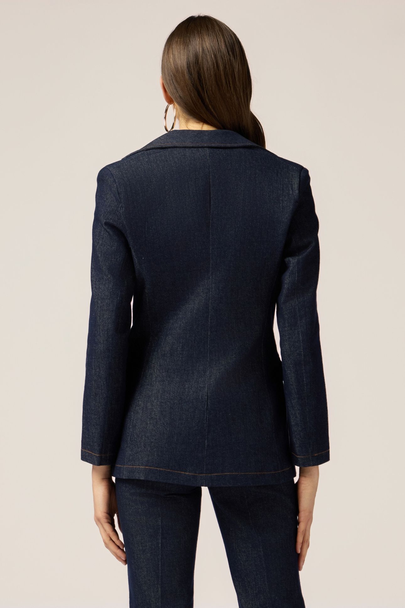 DENIM BLAZER WITH METAL CHAINS BLUE 2