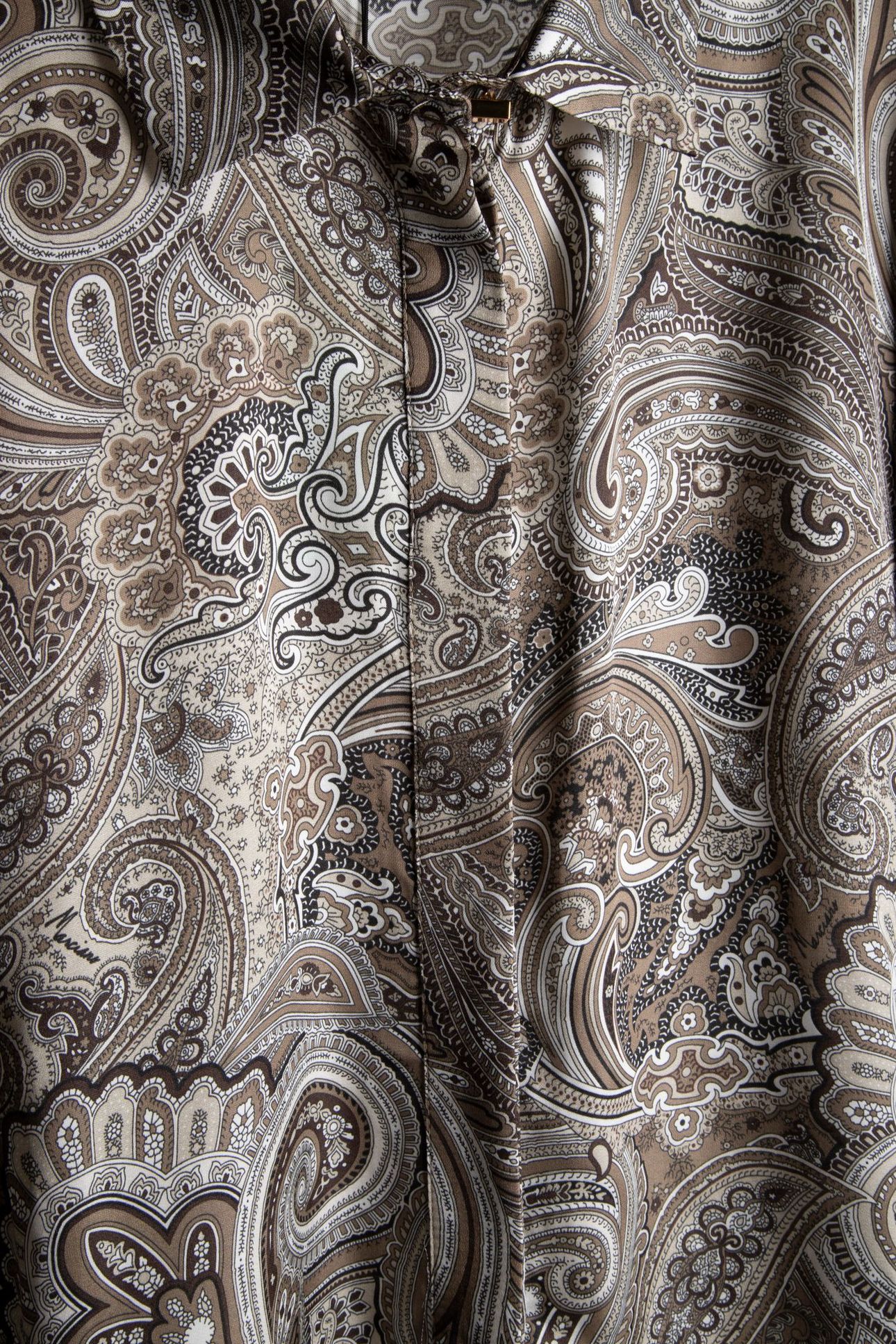 MARCIANO BY GUESS NEW MELISSA SHIRT FLORAL PAISLEY TAUPE 4