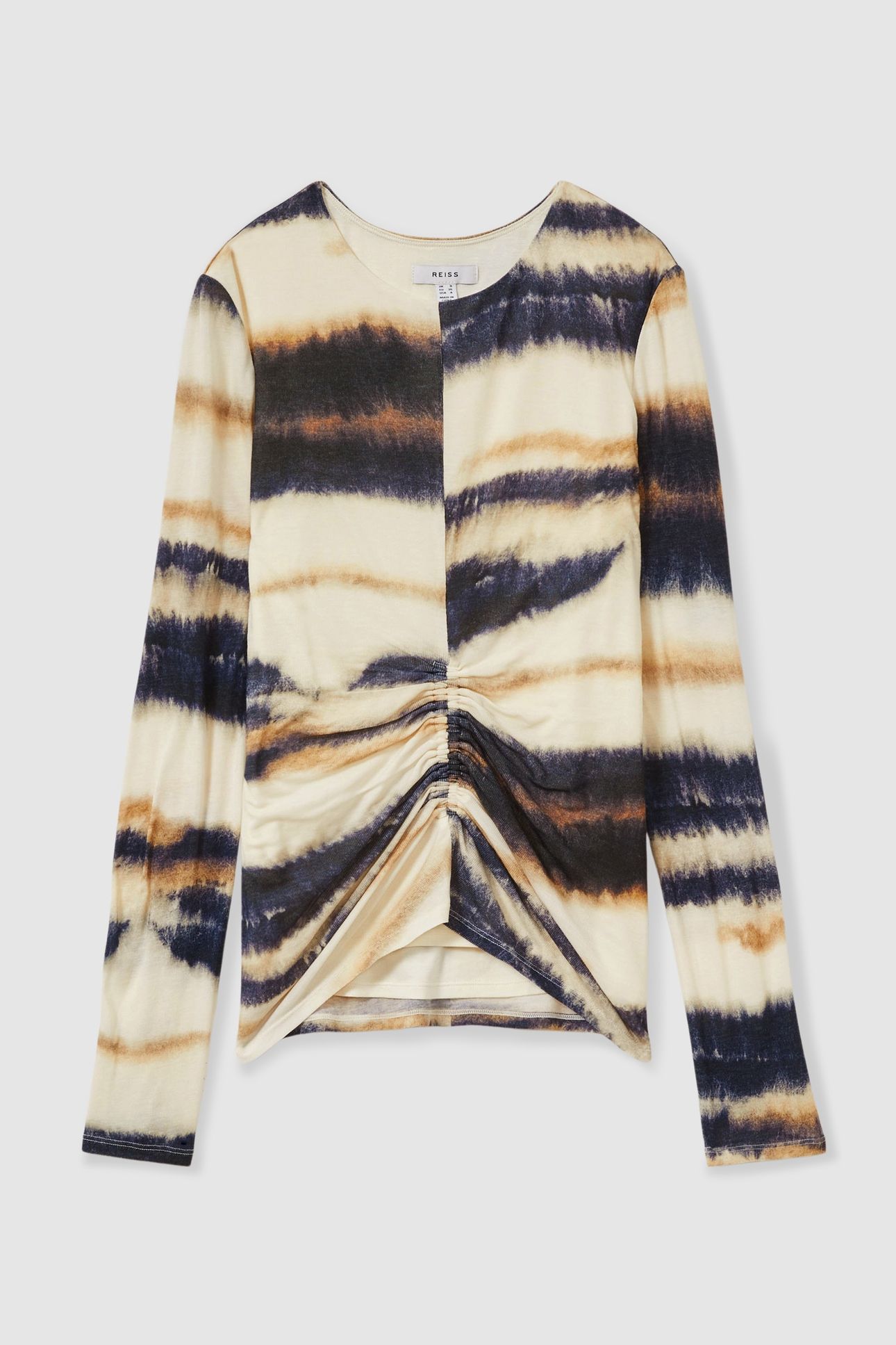 PRINTED JERSEY TOP CREAM/BLACK 3