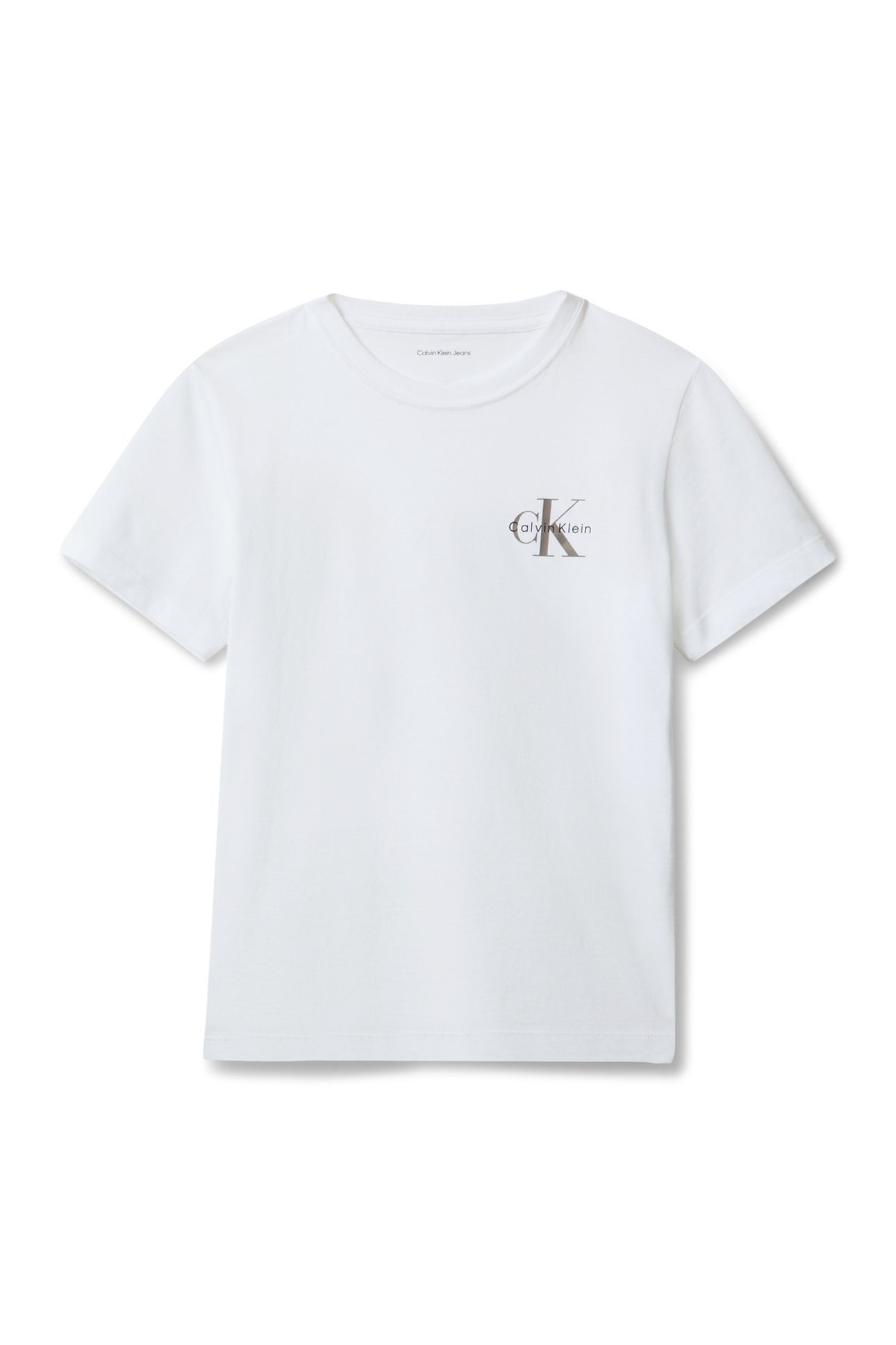 UNISEX SMALL MONOLOGO SS TEE BRIGHT WHITE 5