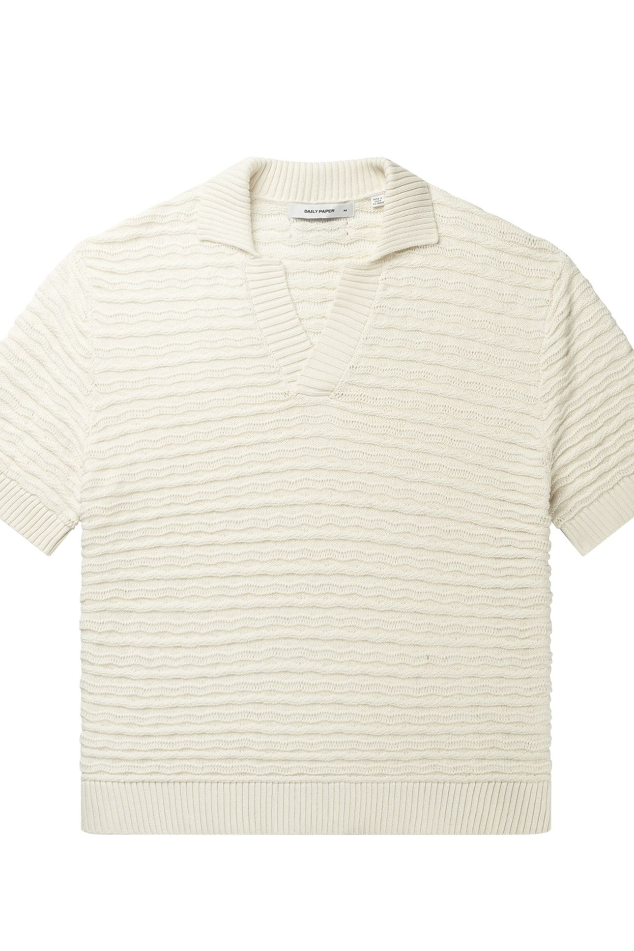 JABIR KNIT SHORT SLEEVE POLO FROST WHITE 4