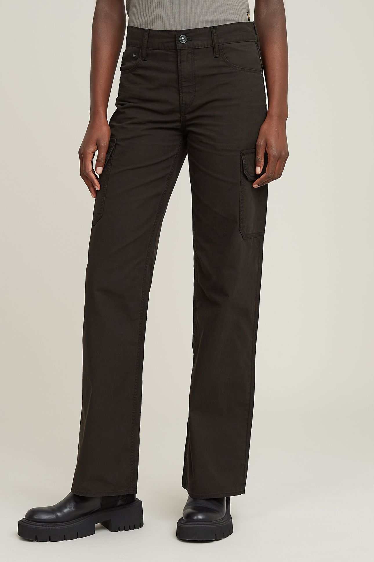 JUDEE CARGO PANTS BLACK 2