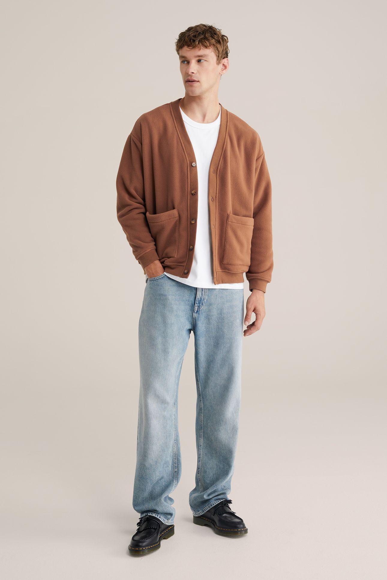 CARDIGAN CINNAMON BROWN 3