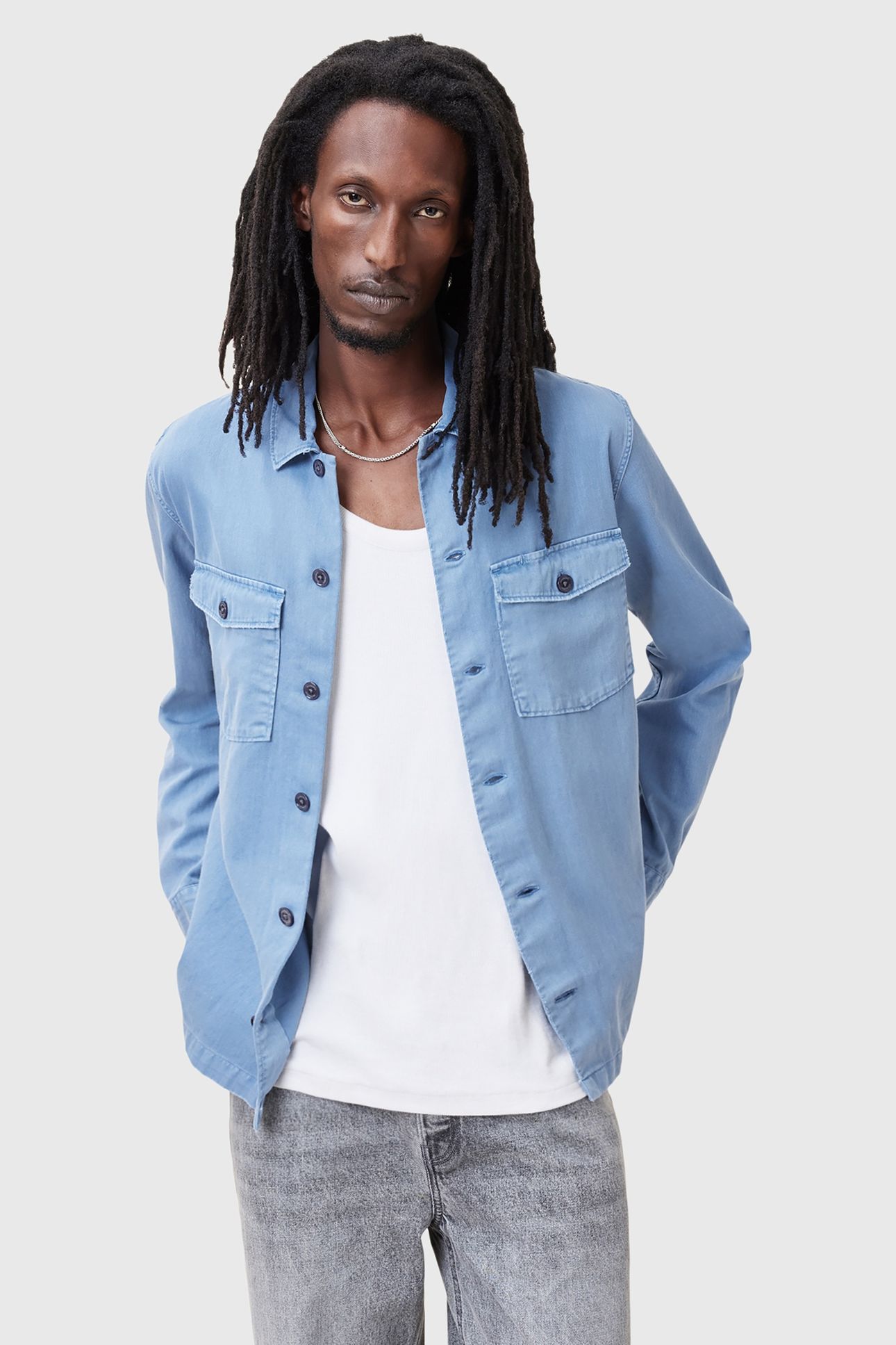 SPOTTER LS SHIRT STATIC BLUE 2