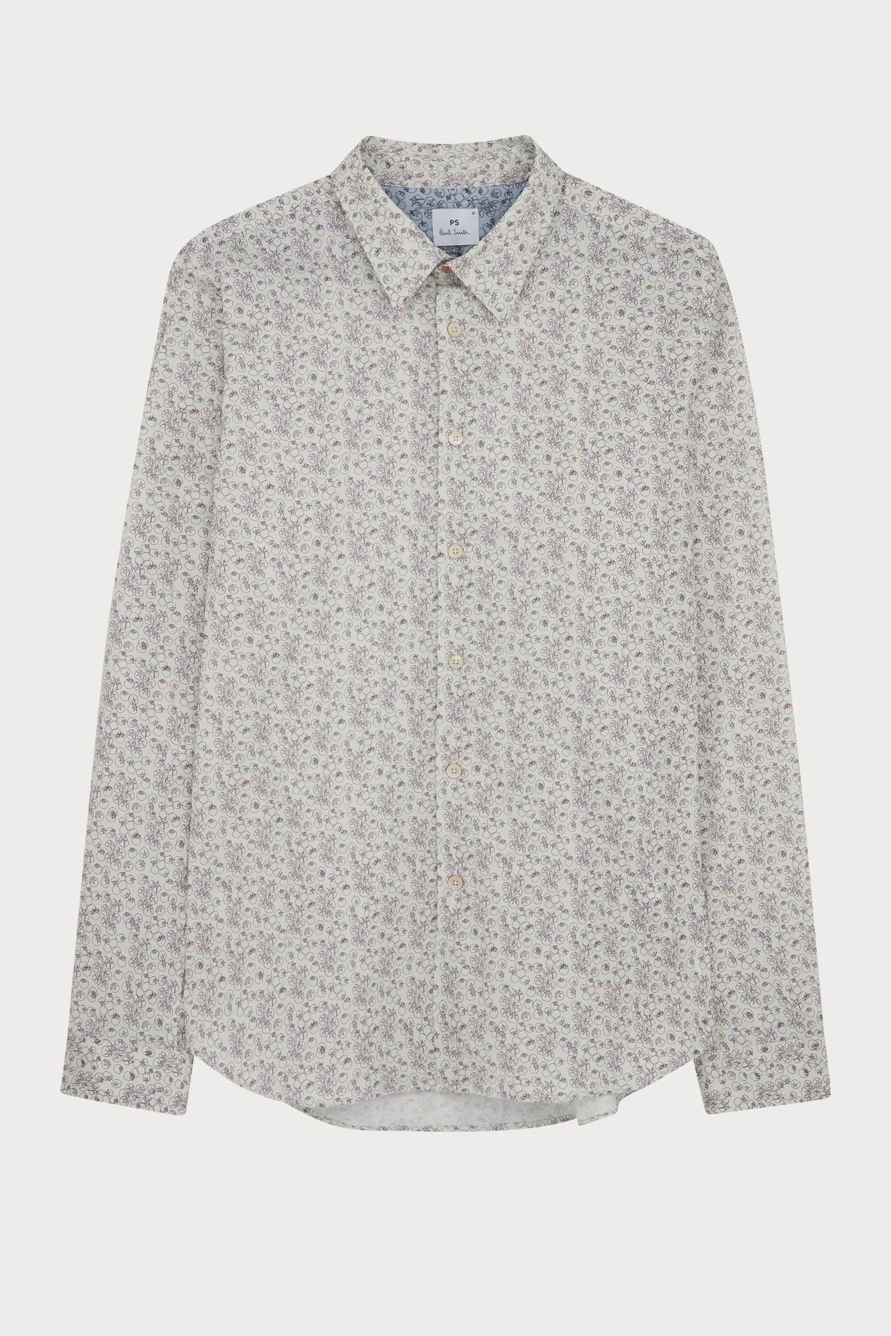 LS TAILORED FIT SHIRT IVORY 1