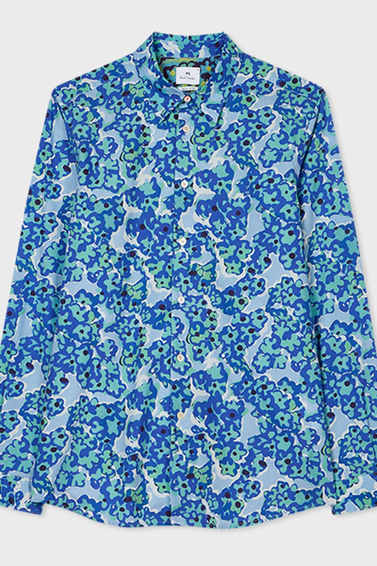 LS REGULAR FIT SHIRT BLUE 2