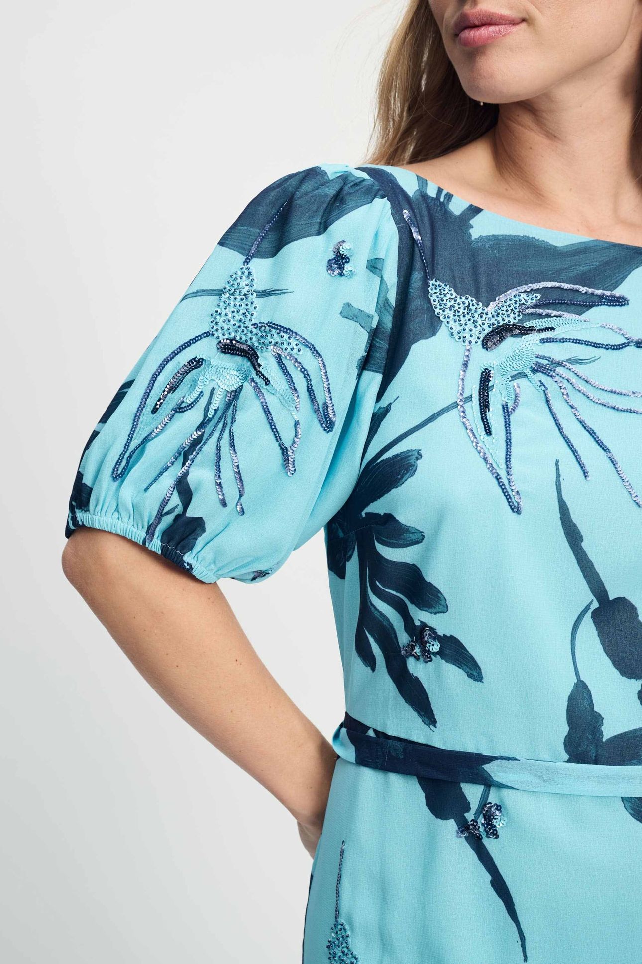 DRESS - ARTISAN BLUE SEQUINS 6