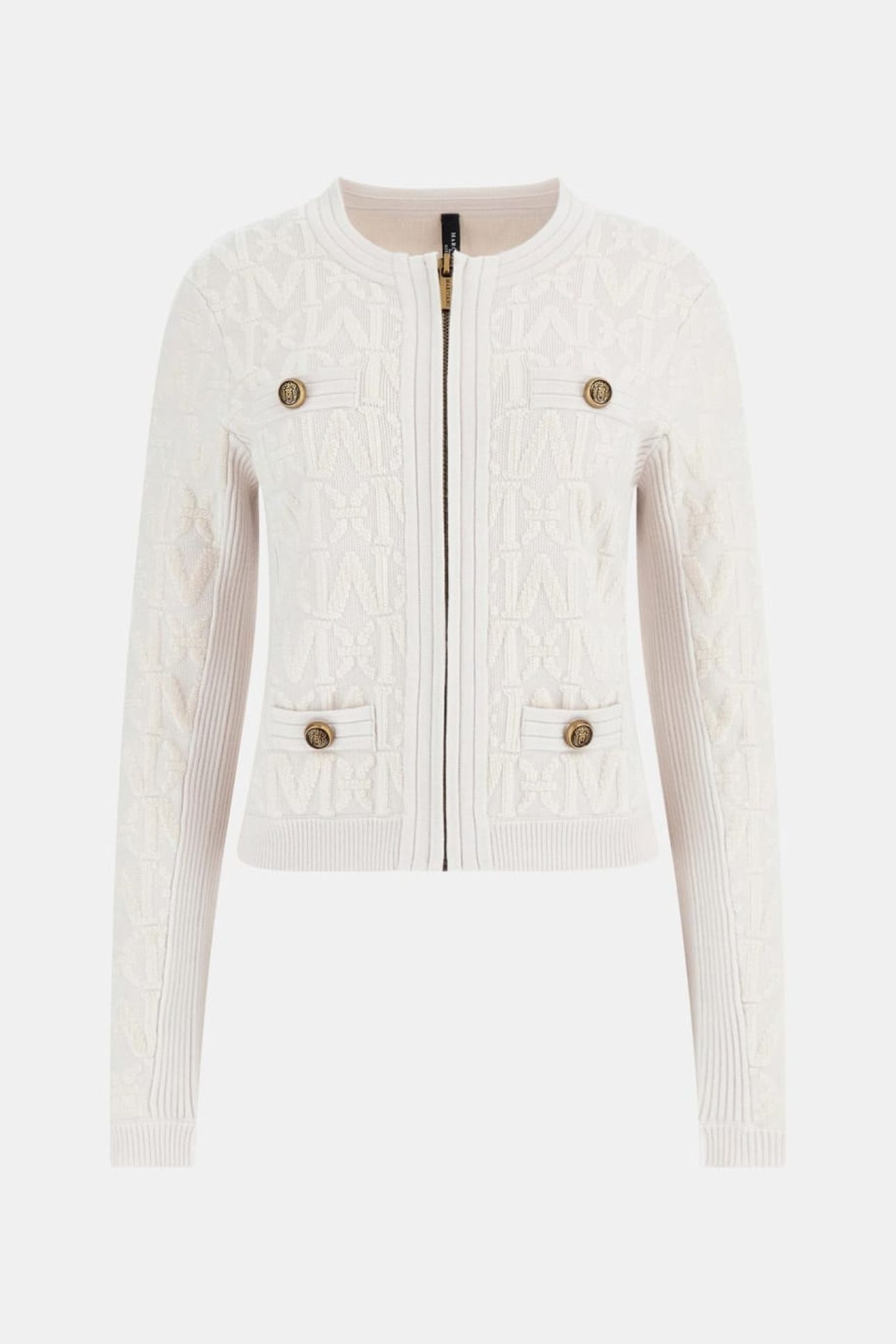 MARCIANO BY GUESS HERMIONE CHENILLE ZIPPED JACKET MUTED STON 3