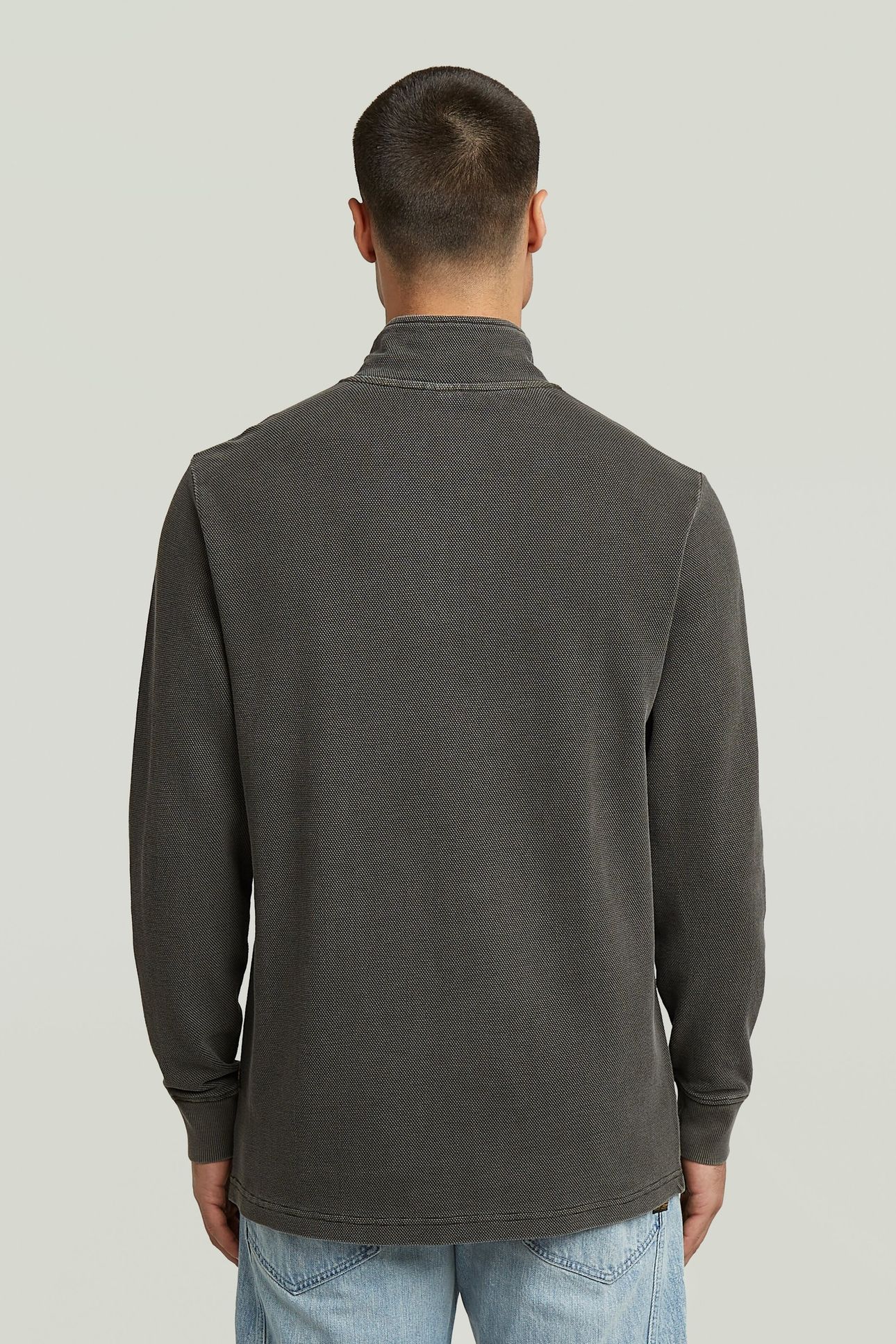 OVERDYED HALF ZIP TWEETER ASFALT GD 2