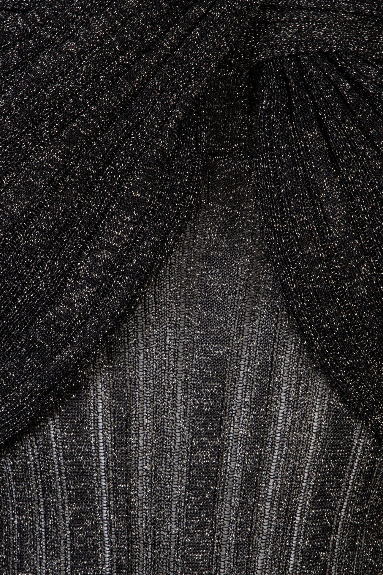 MARCIANO BY GUESS GIA LS RIBBED SWEATER TOP BLACK LUREX BLAC 4