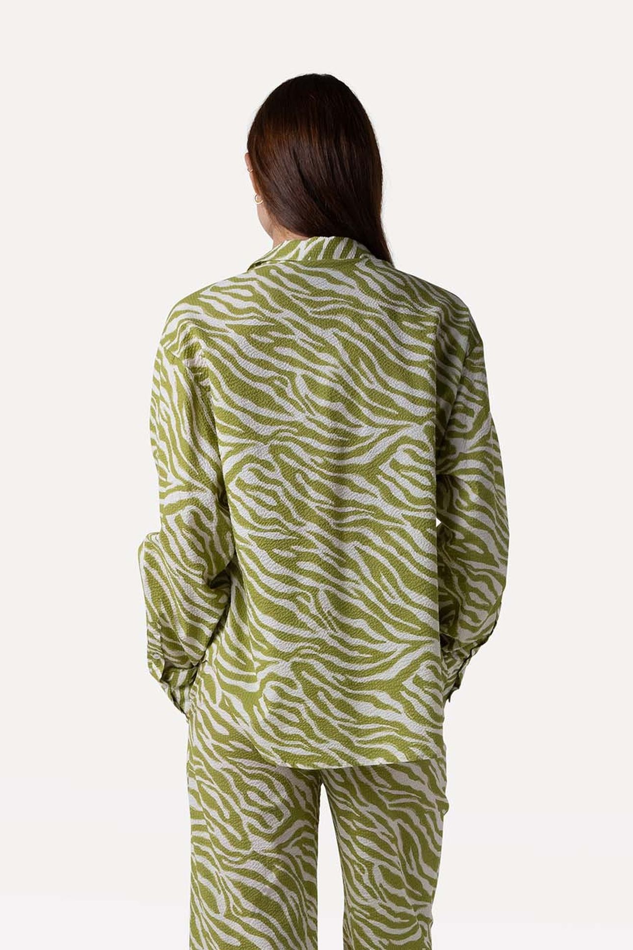 STELLA SHIRT ABSTRACT GREEN 2