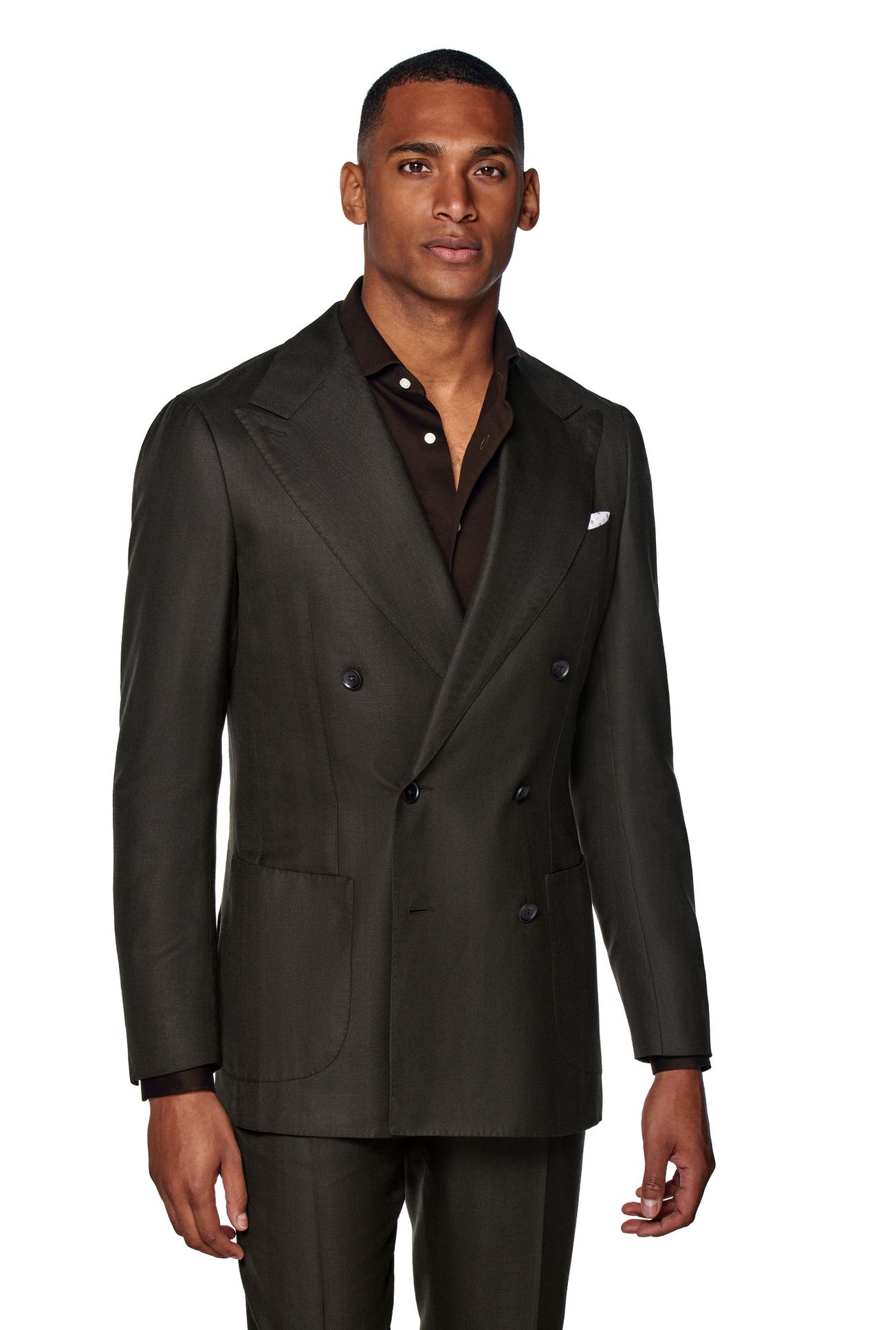 SUIT-D.BROWN-HERRINGBONE DARK BROWN 3