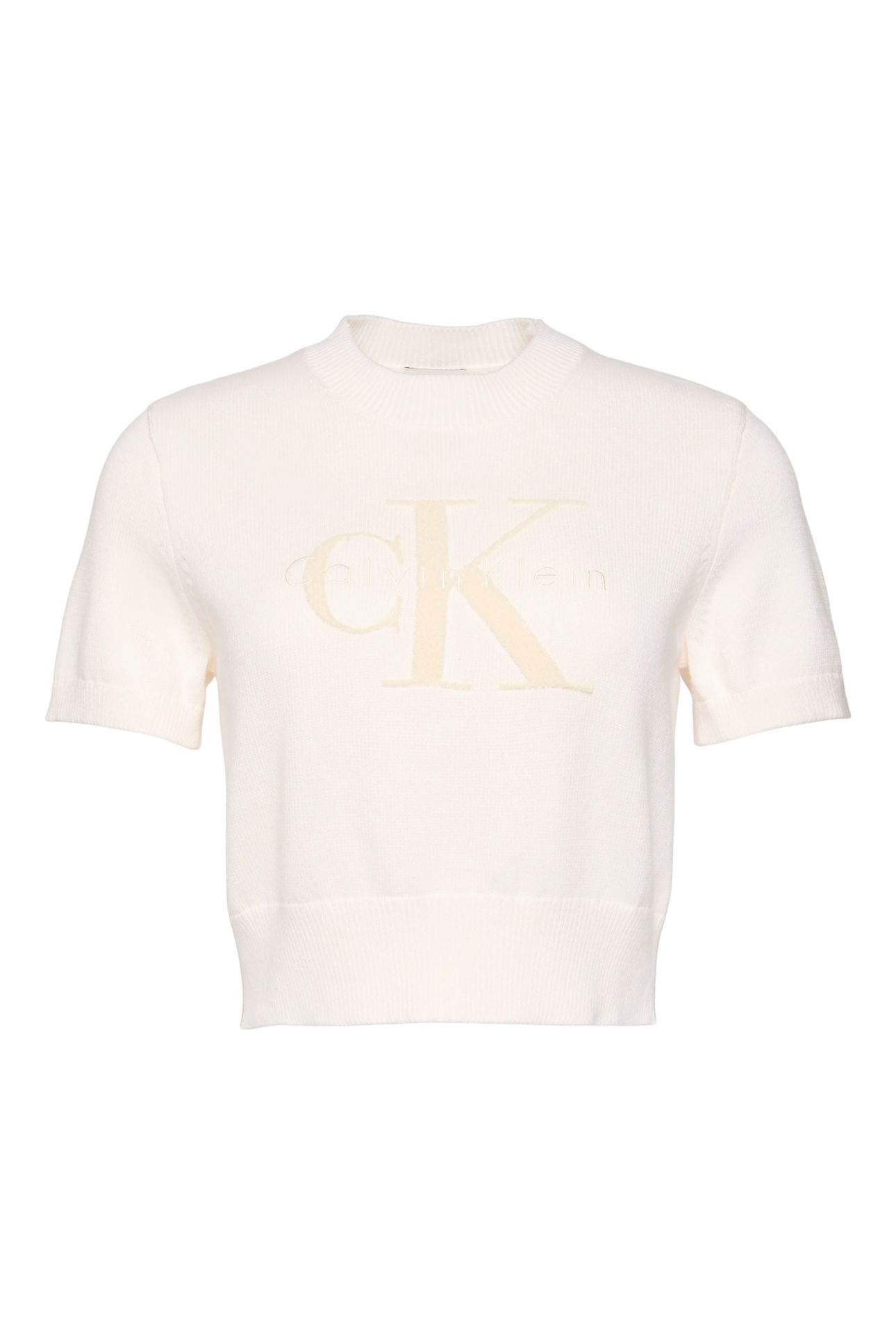 CHUNKY COTTON GRAPHIC SWEATER WHITE GREIGE 5