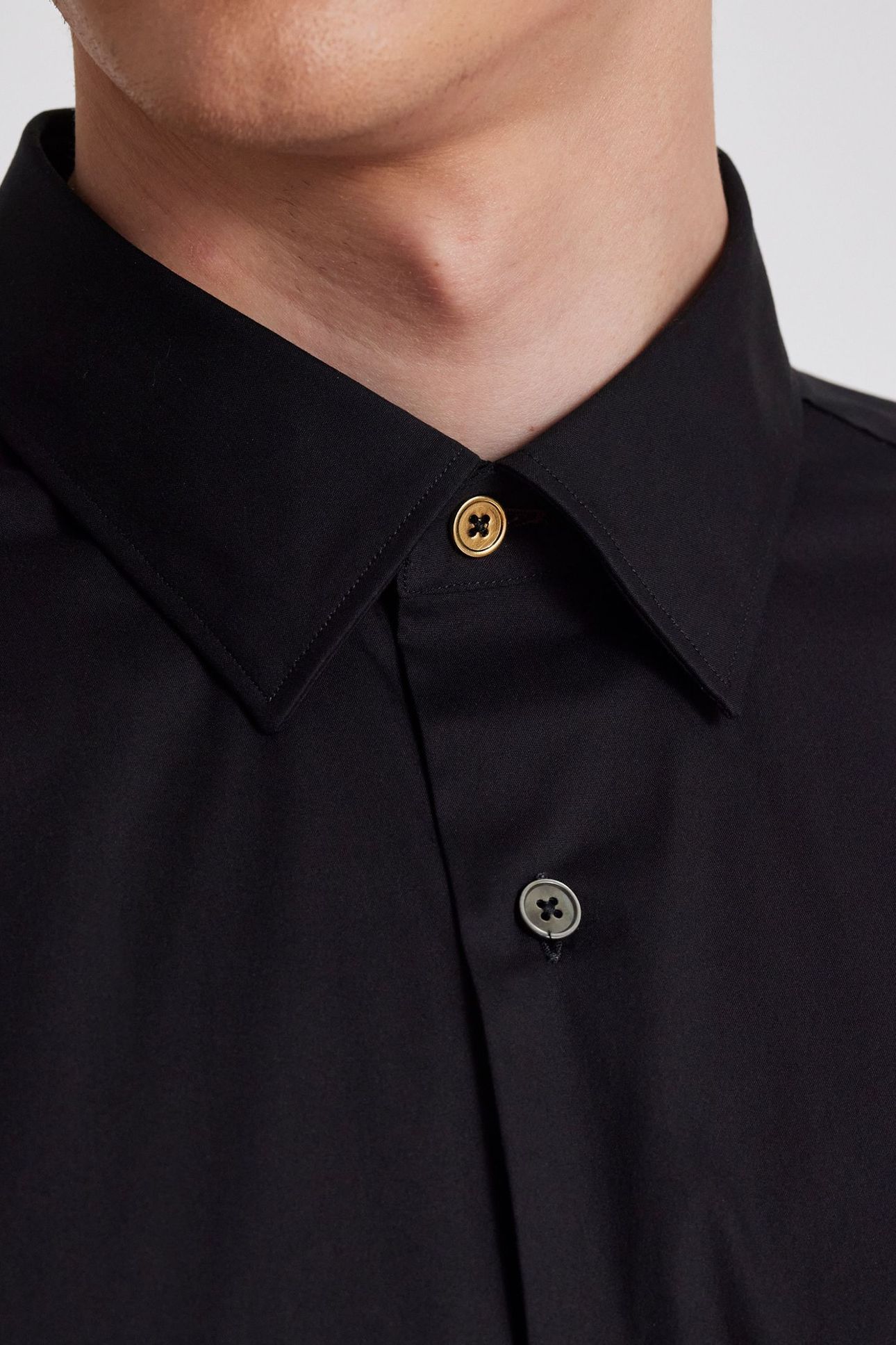 S/C SUPER SLIM SHIRT BLACK 9