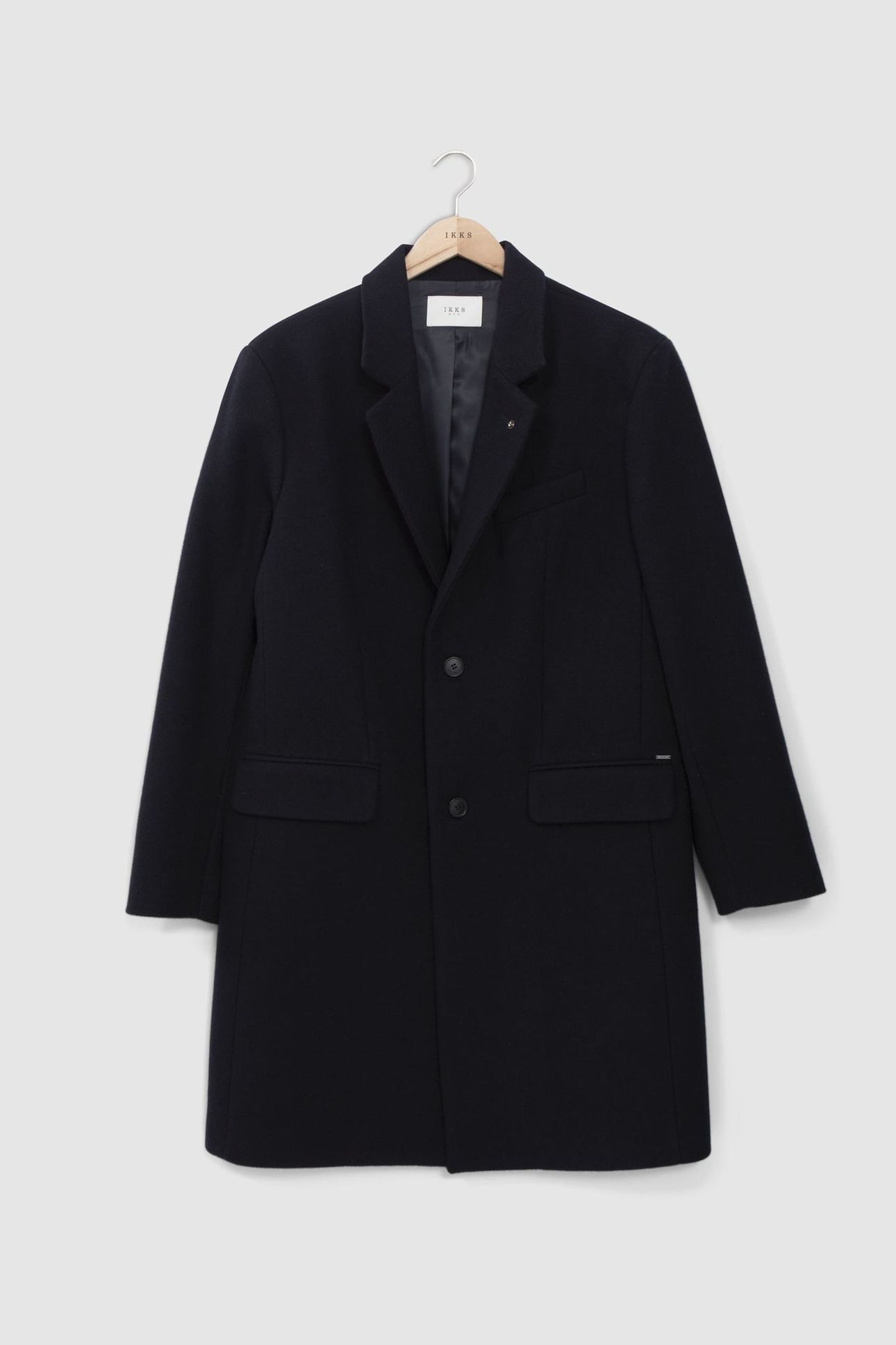 LONG BLACK WOOL COAT 2