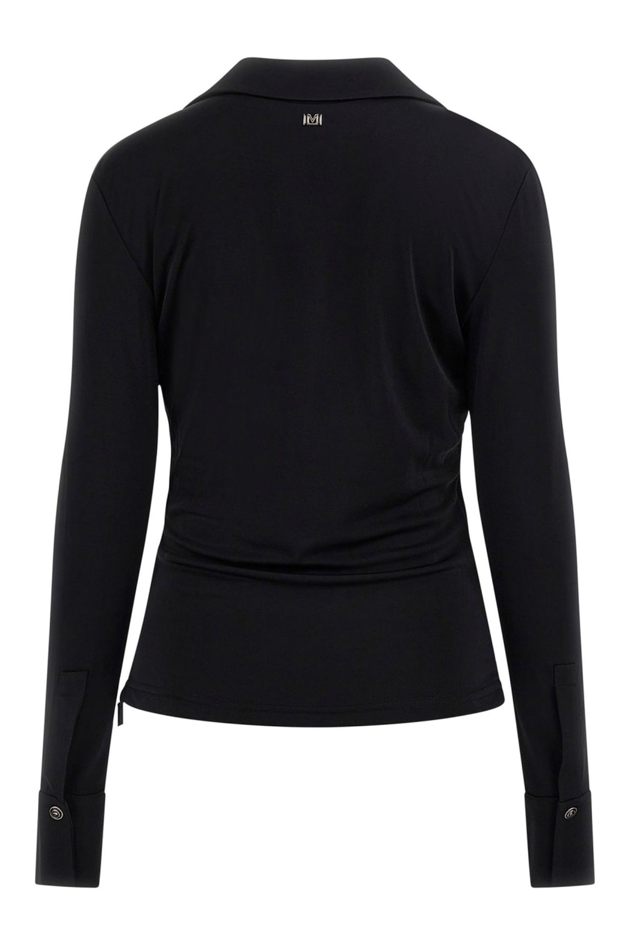 MARCIANO BY GUESS ILARY WRAP LS TOP JET BLACK 2