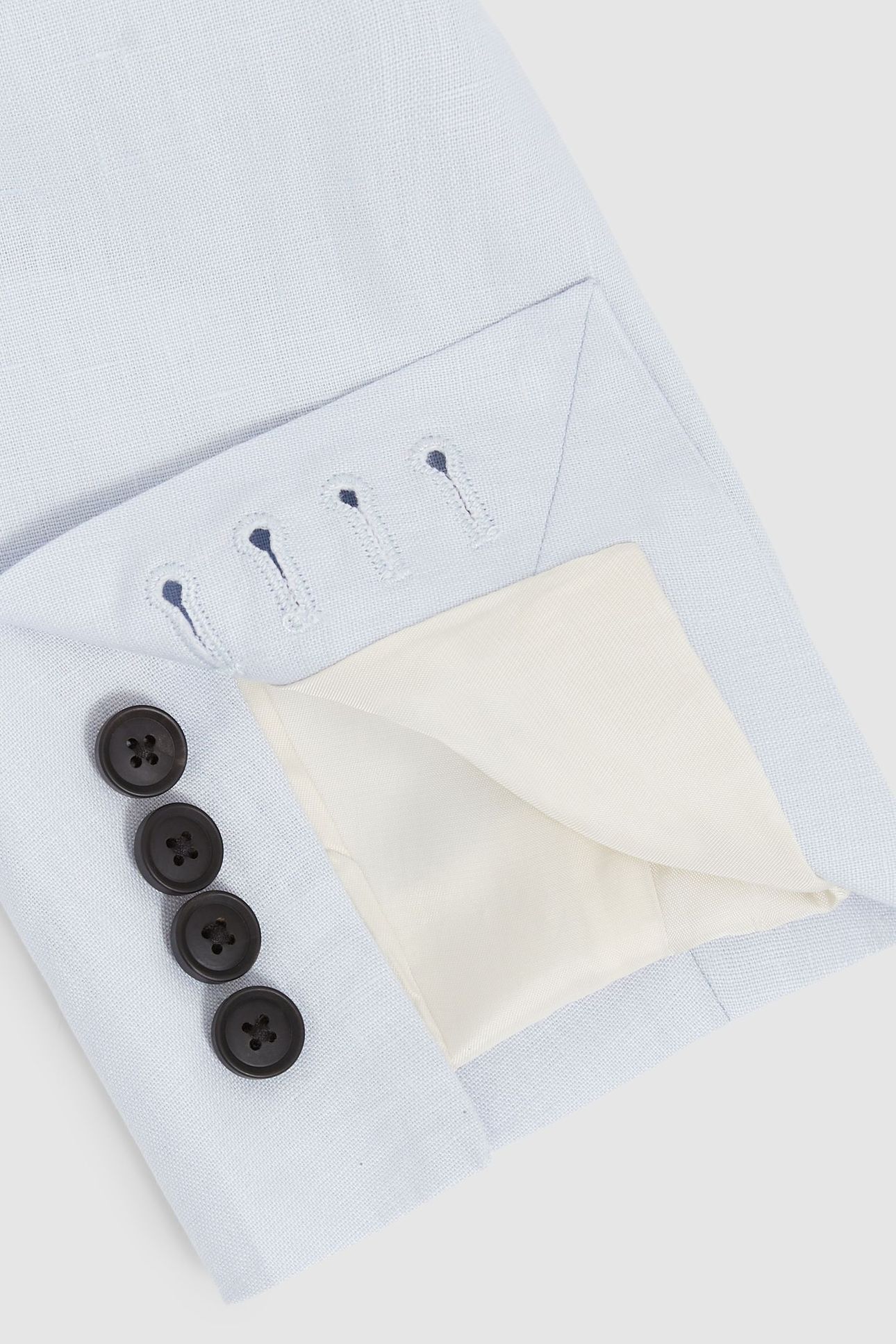 SB 2B NOTCH LINEN BLAZER SOFT BLUE 8
