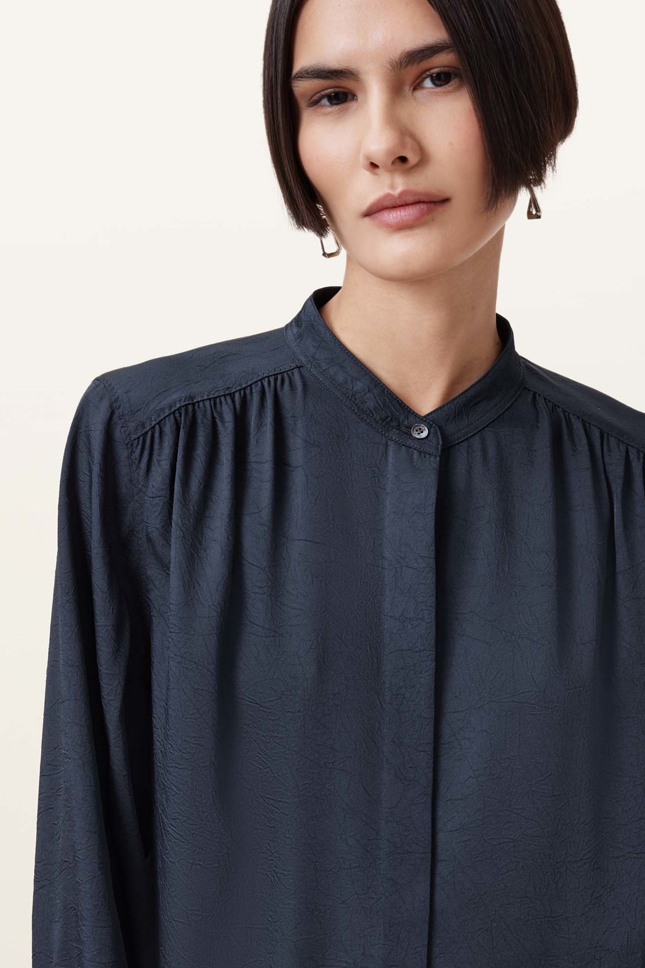AGGIE SHIRT DRESS DENIM BLUE 8