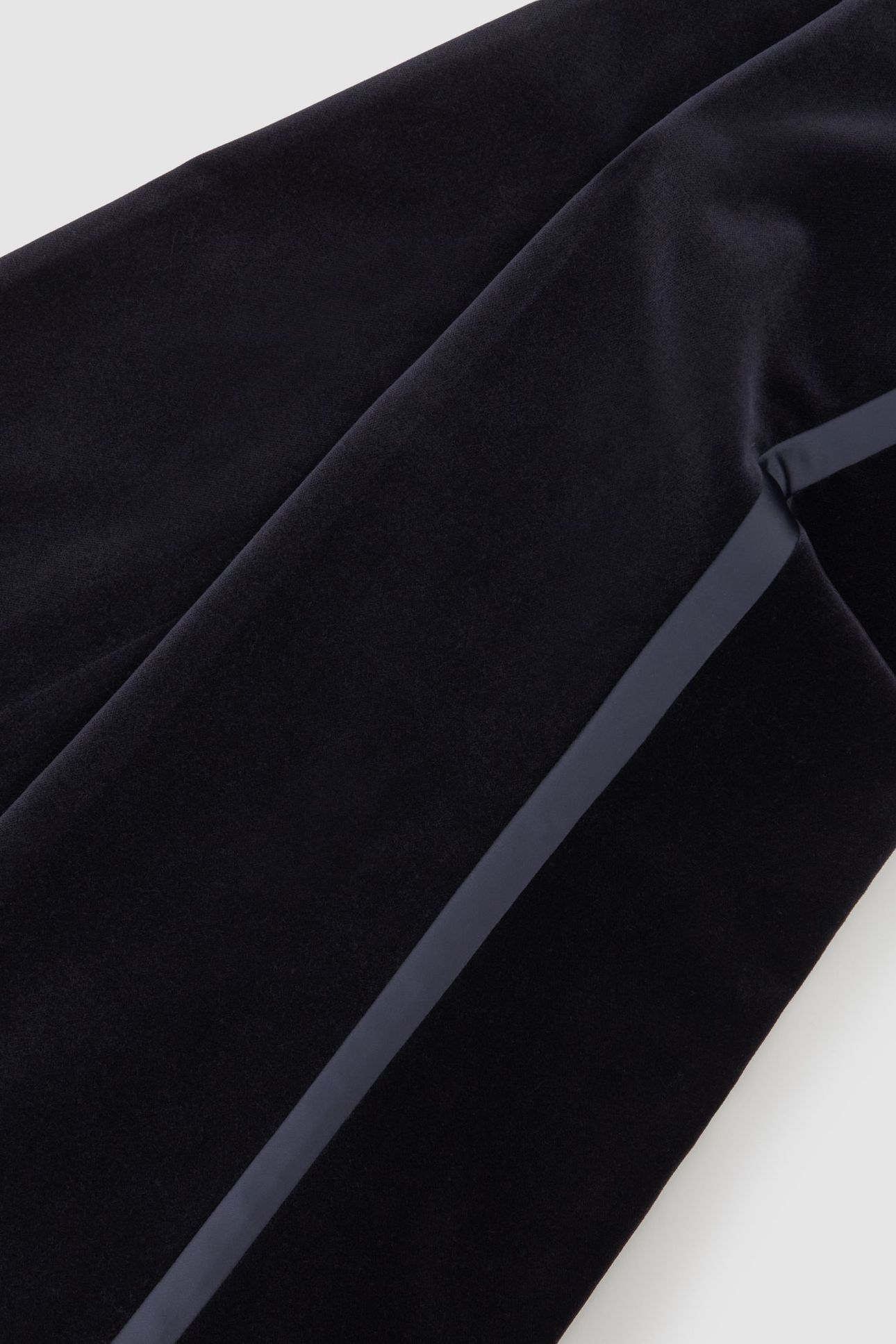 VELVET FLARE TROUSER NAVY 4