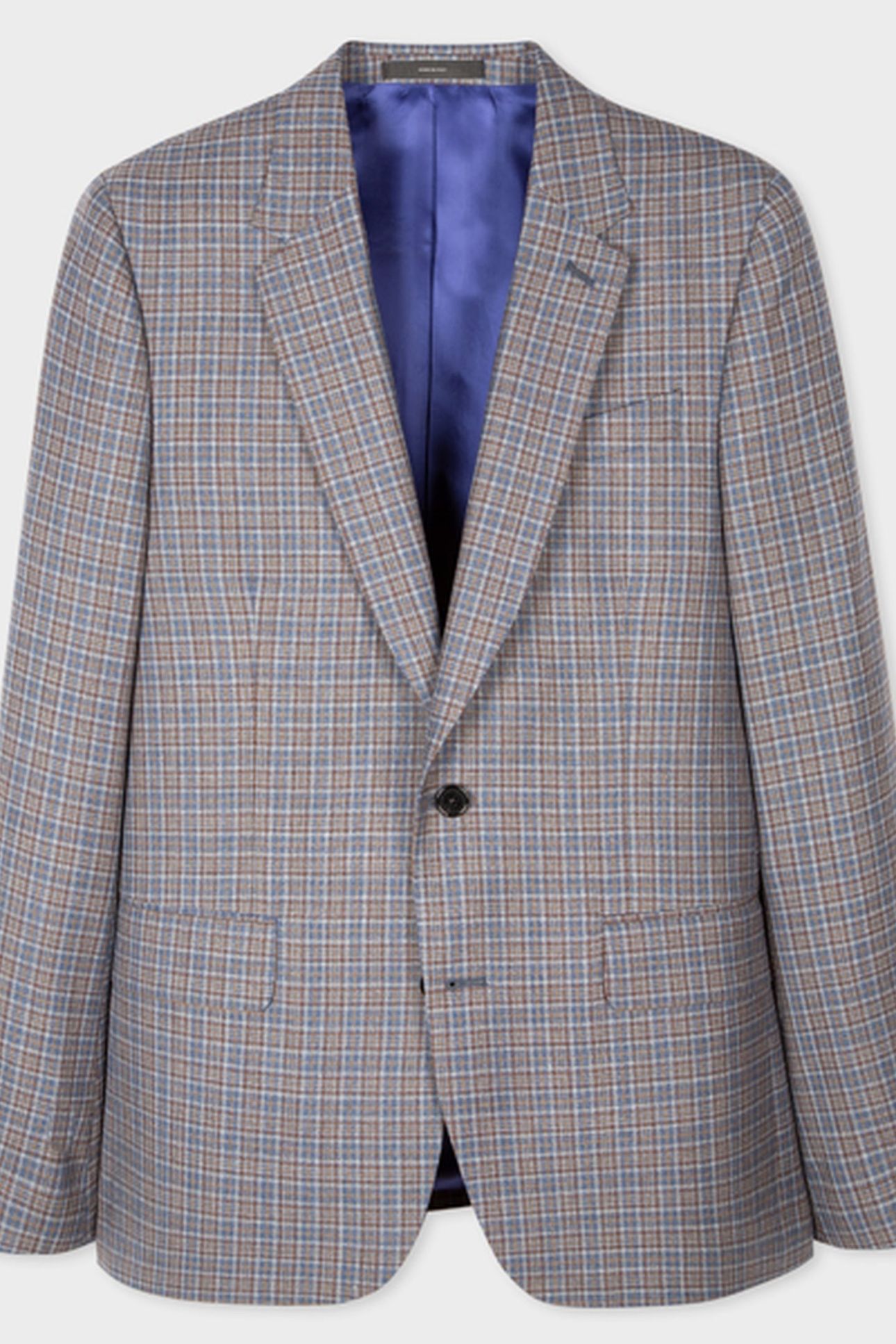 GENTS TAILORED FIT 2BTN JACKET COBALT BLUE 1