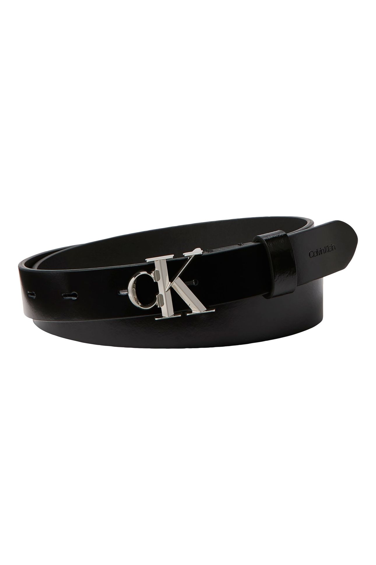 FACET BUCKLE SHINY STRAP BLACK/SHINY NICKEL 1