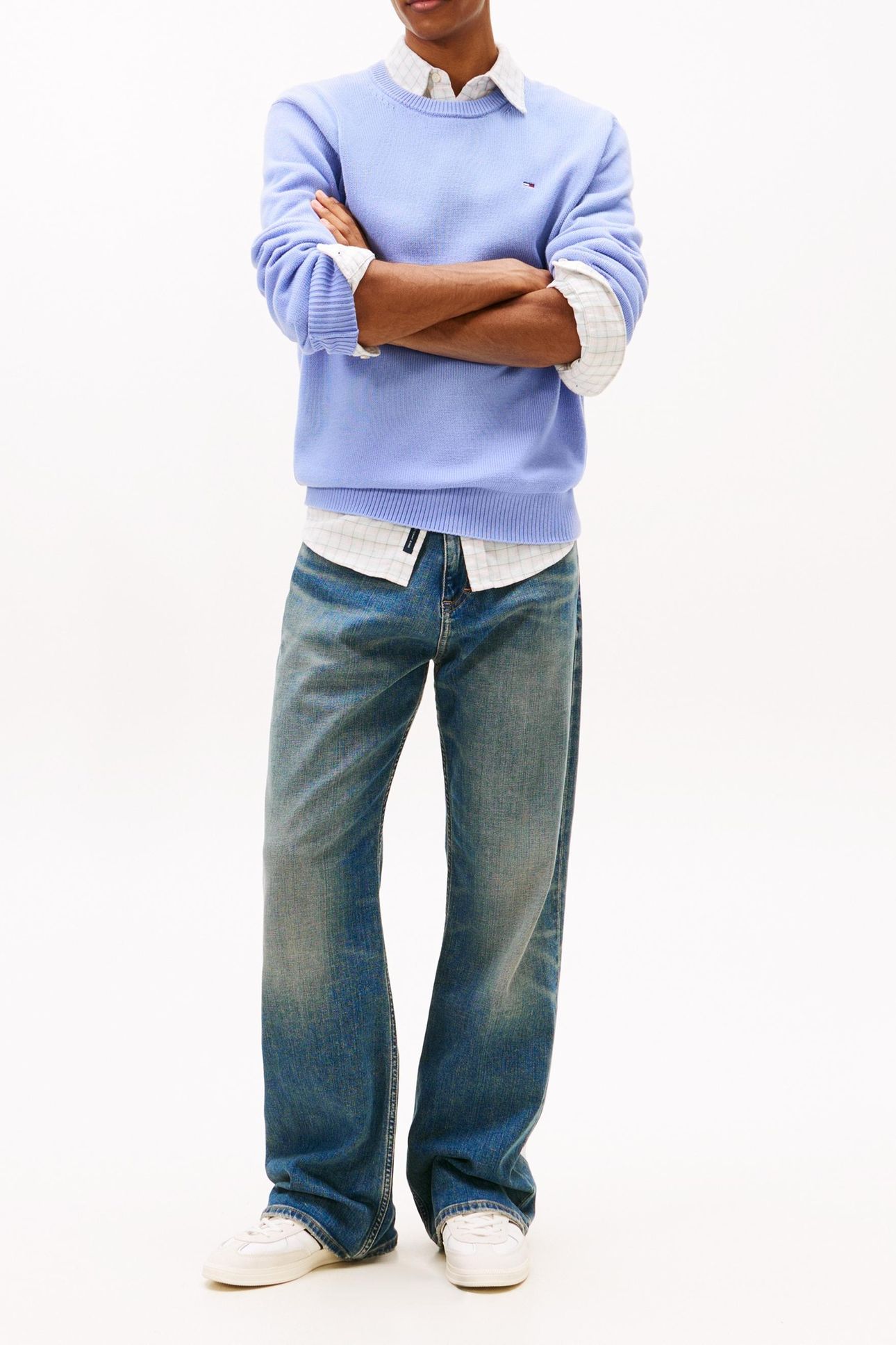 SLIM ESSENTIAL SWEATER NORDIC IRIS 1
