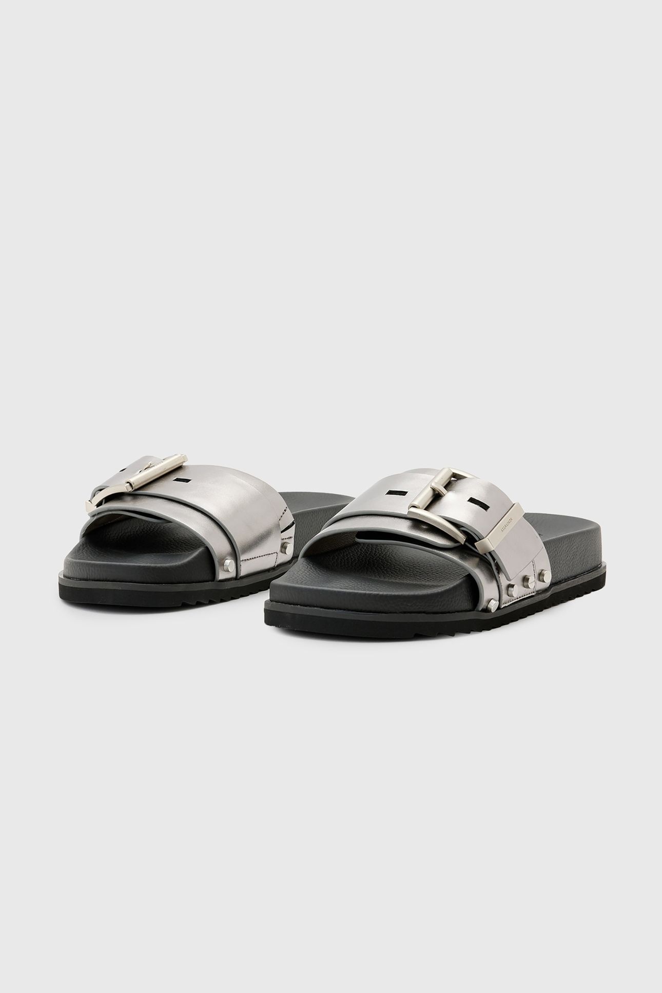ELLIE STUD SLIDER GUNMETAL GREY 3